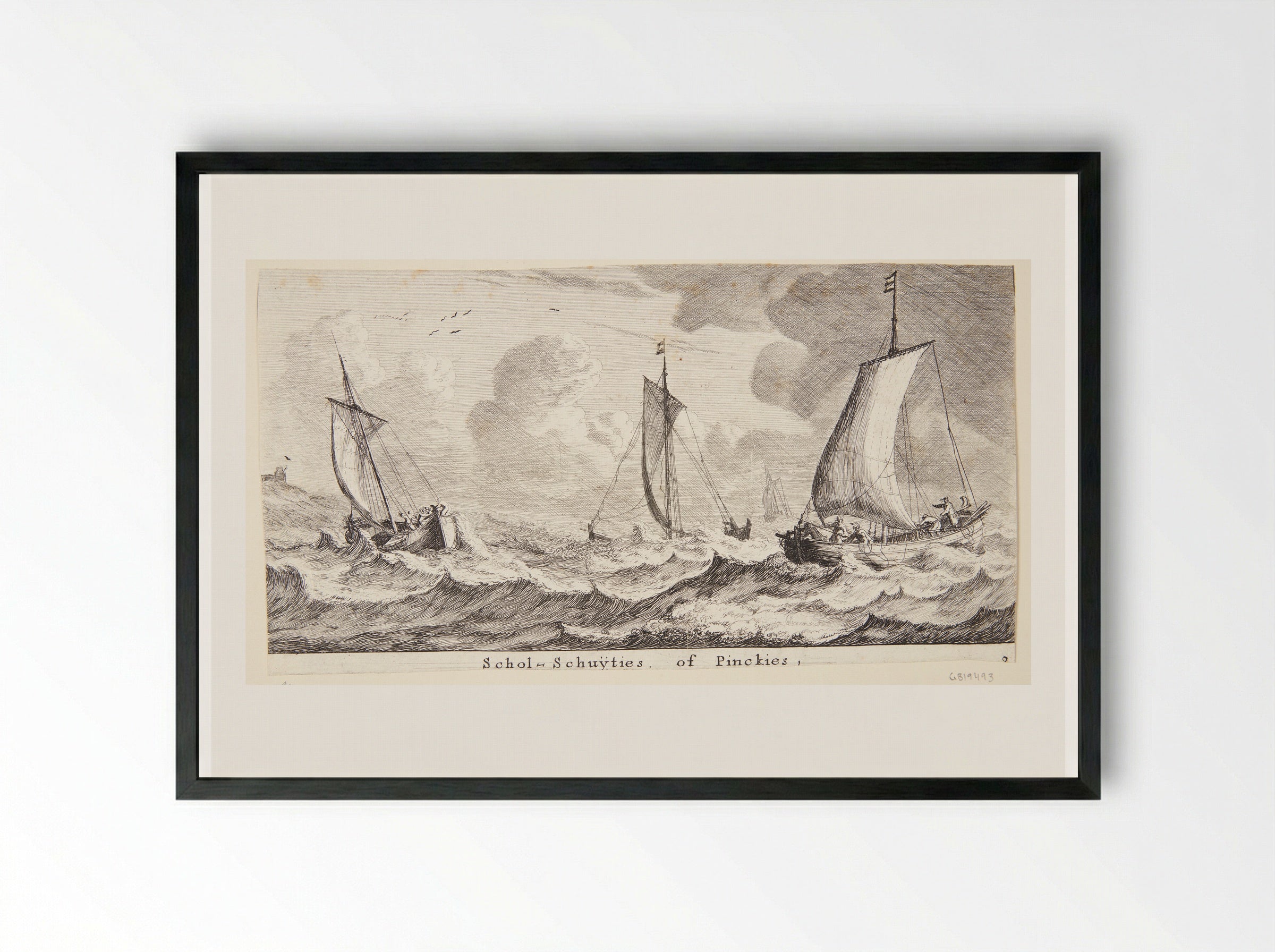Scholschuiten - Reinier Nooms - Framed Print Black