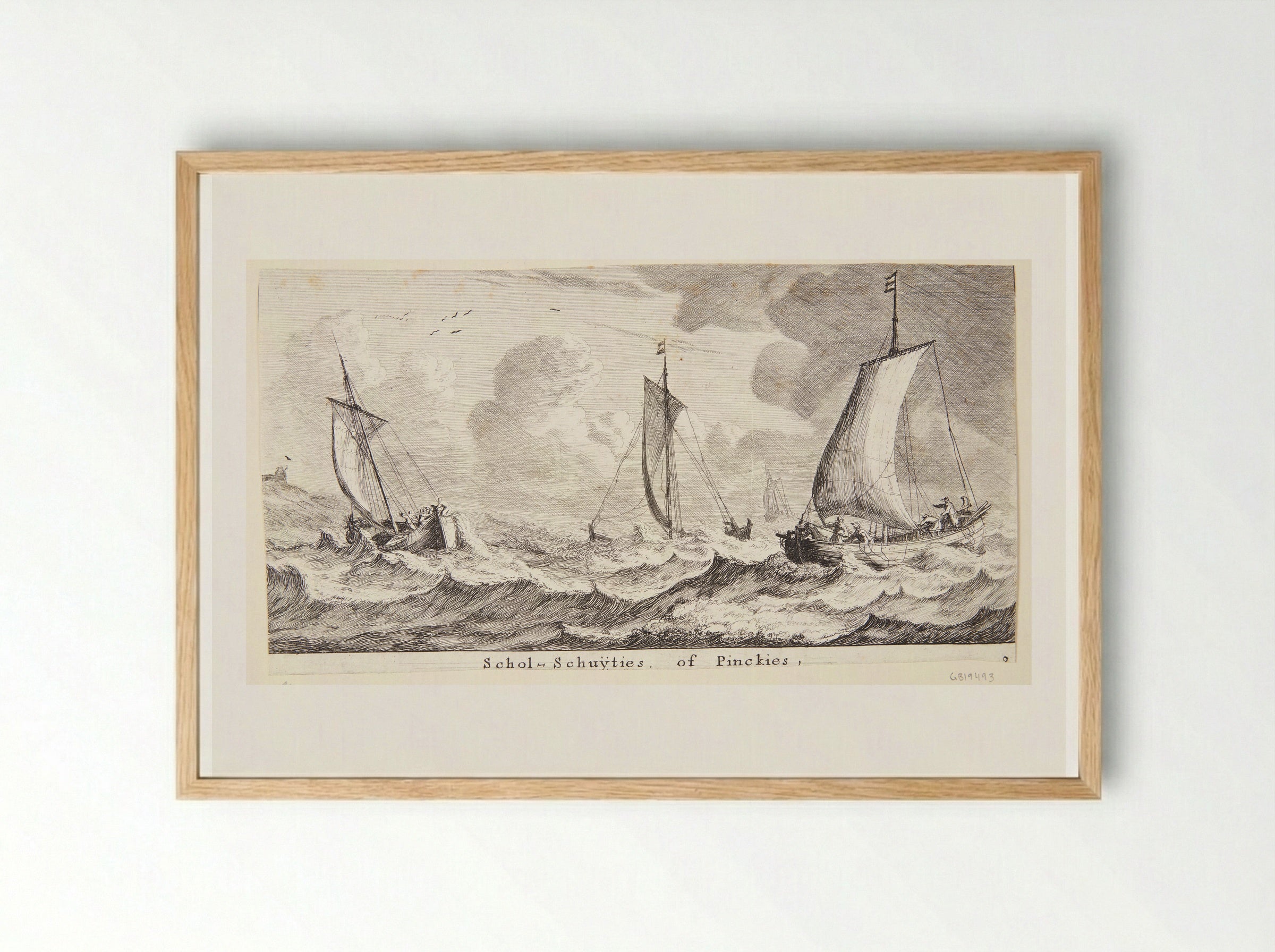 Scholschuiten - Reinier Nooms - Framed Print Wood