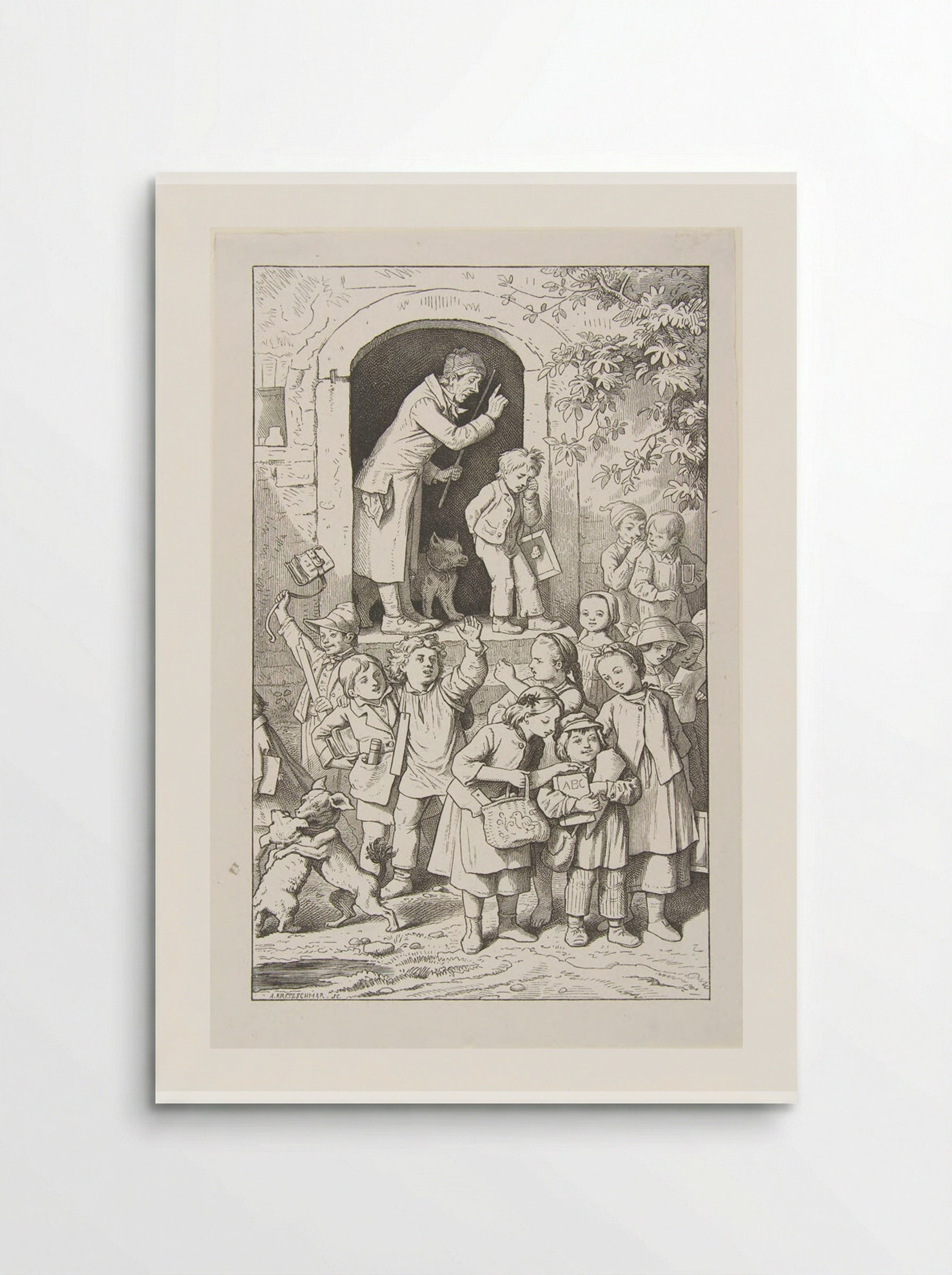 School is Out - Adrian Ludwig Richter - Poster