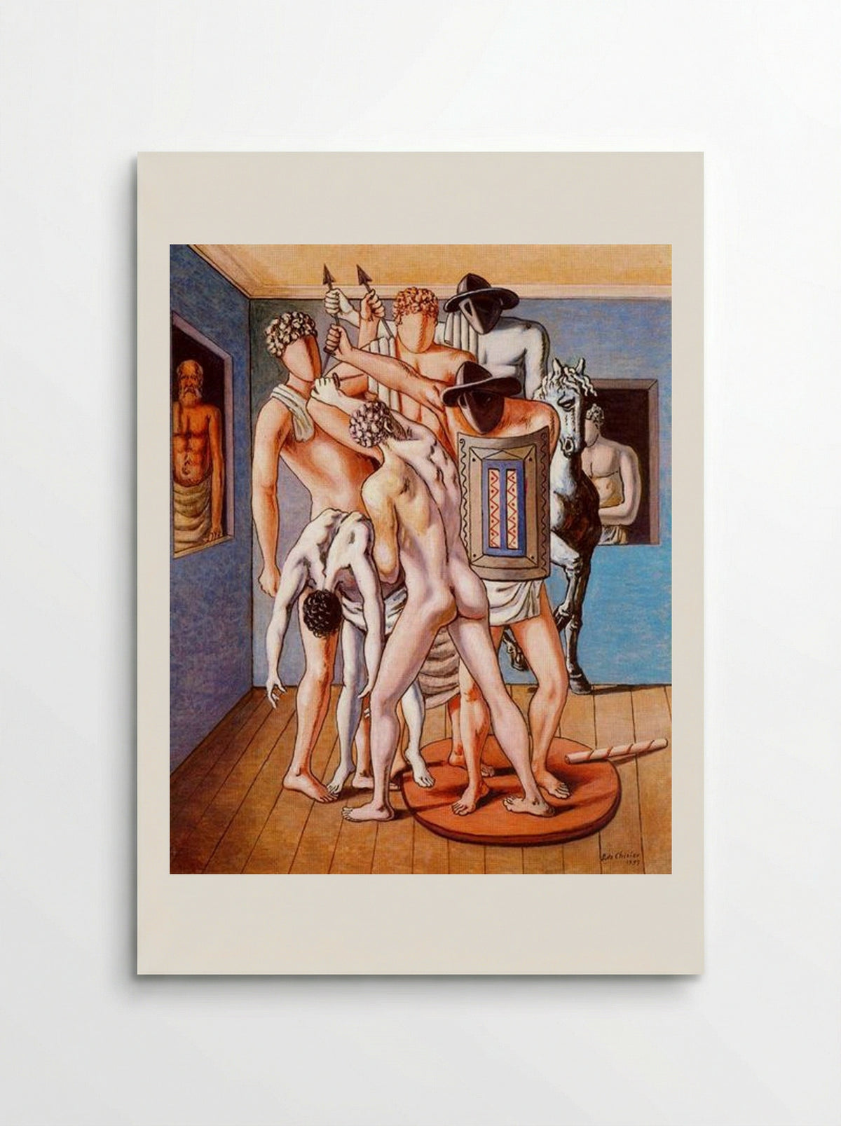 School of Gladiators - Giorgio de Chirico - Poster