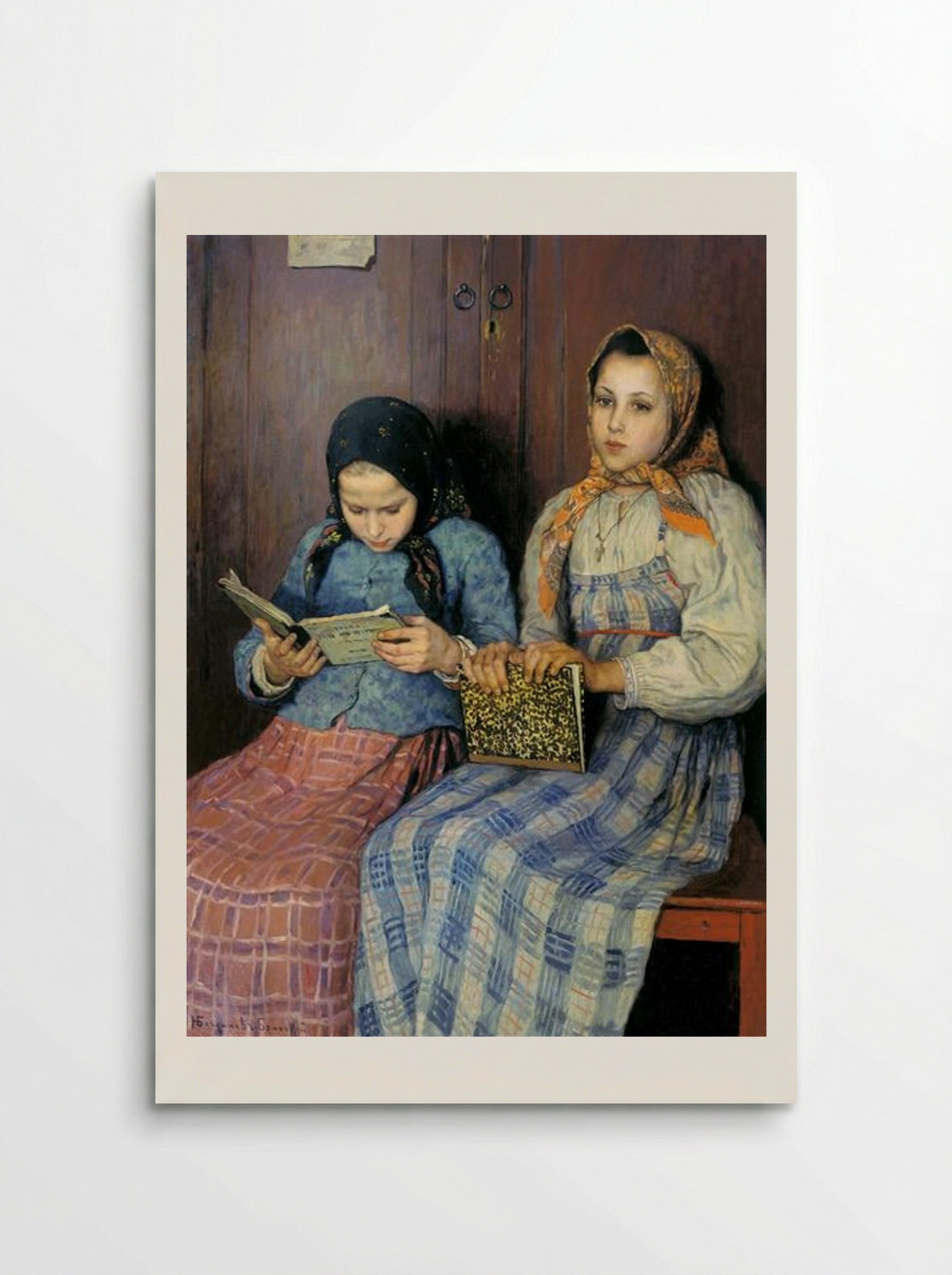 Schoolgirls - Nikolay Bogdanov-Belsky - Poster