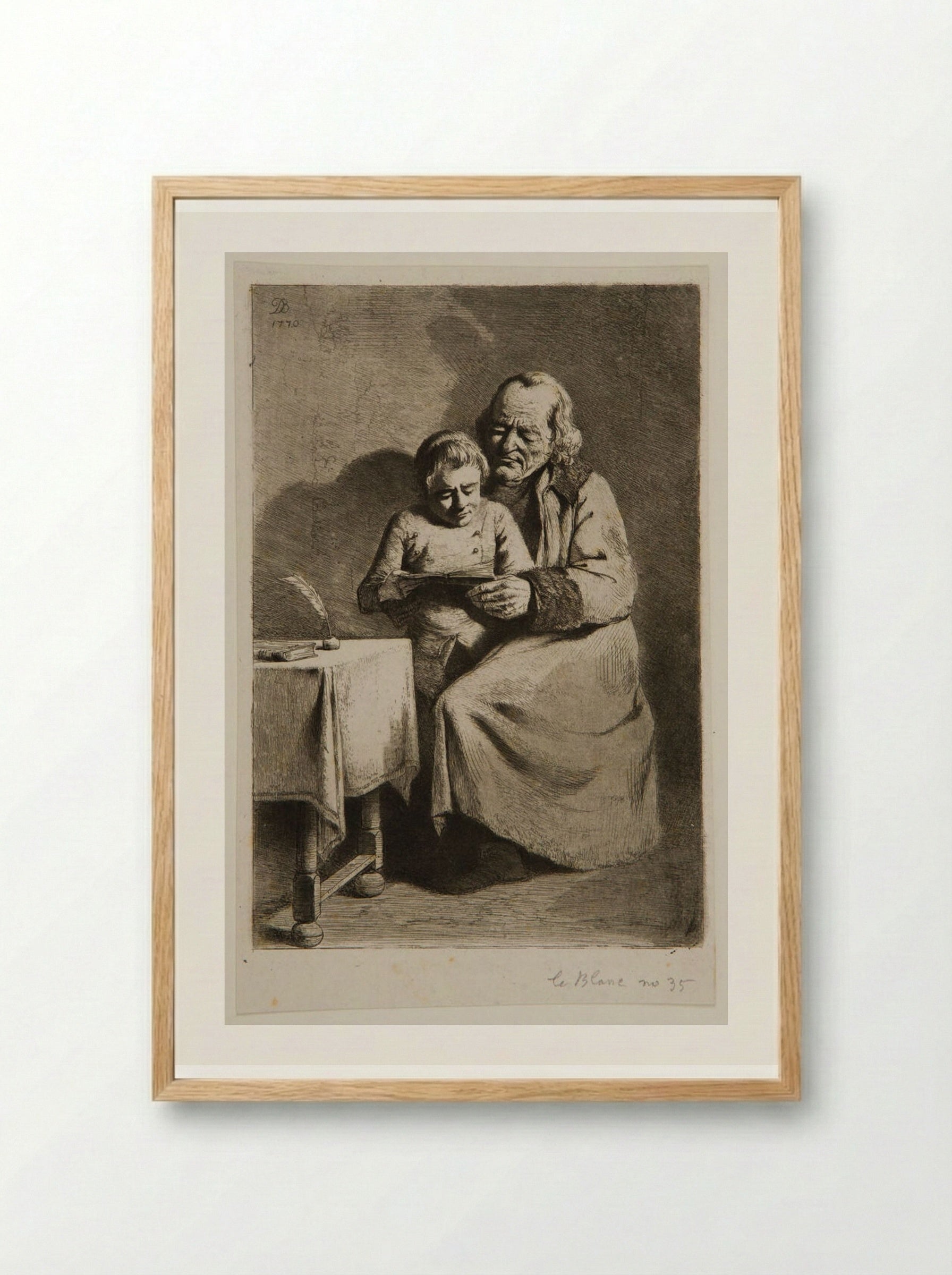 Schoolmaster - Jean-Jacques de Boissieu - Framed Print Wood