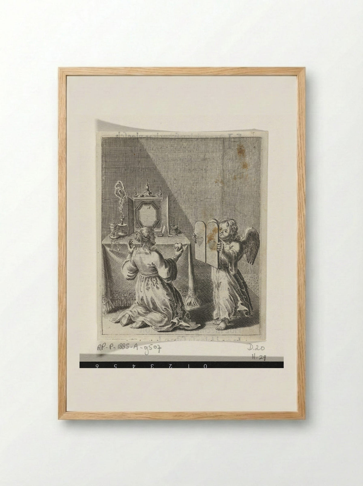 Schuldbelijdenis voor ijdelheid en hovaardij - Pieter Nolpe - Framed Print Wood