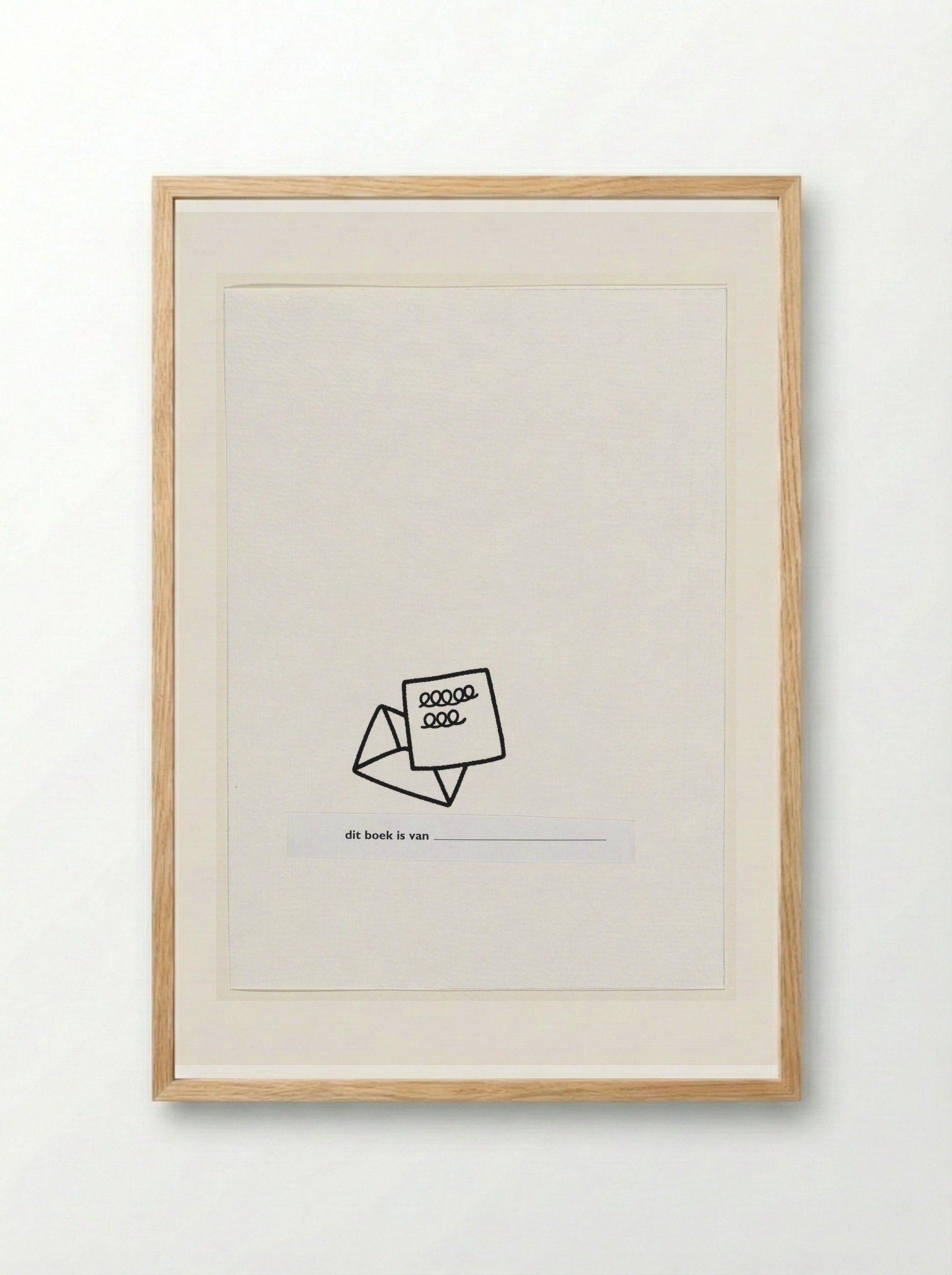 Schutblad (Endpaper) - Dick Bruna - Framed Print Wood
