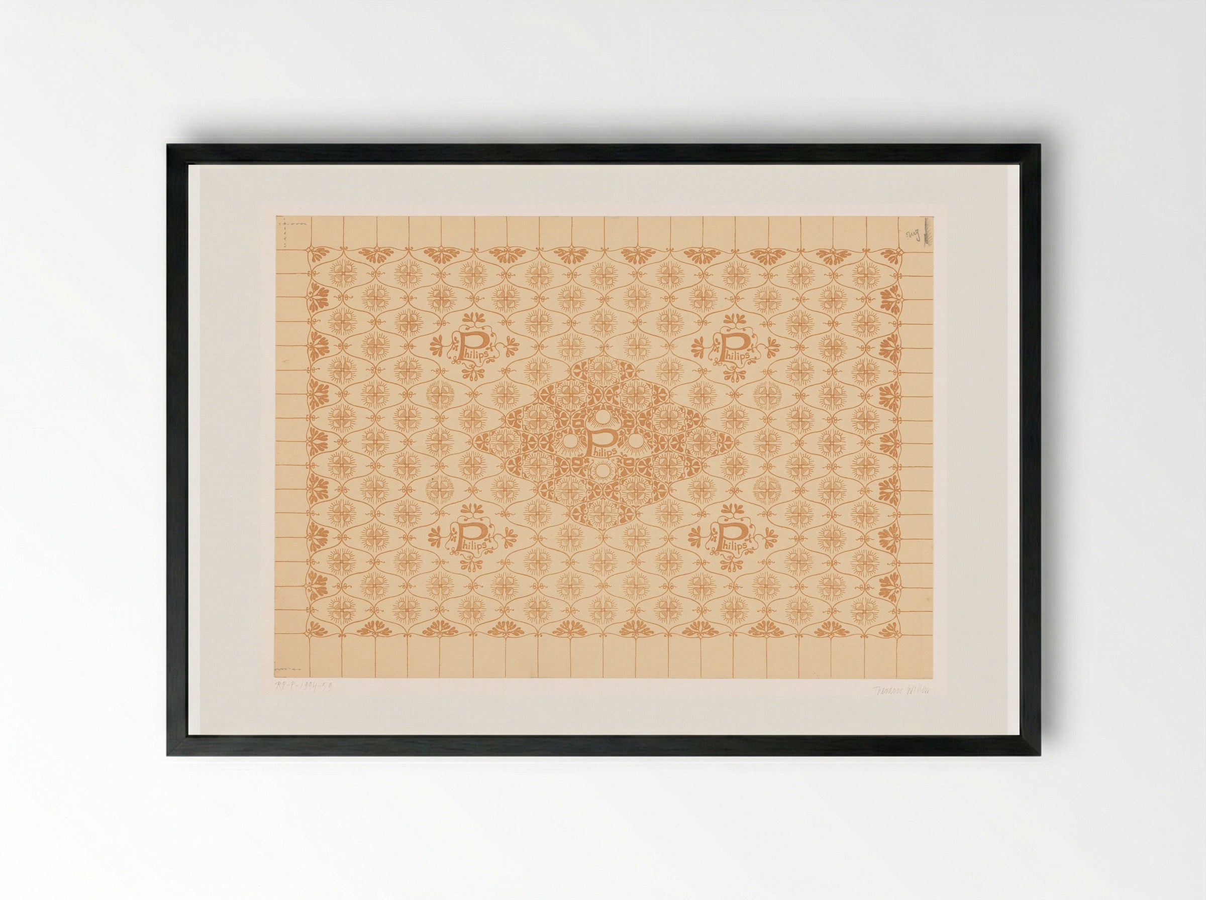 Schutblad voor het boek Naamloze Vennootschap Philips' Gloeilampenfabrieken 1891-1916 - Theo Nieuwenhuis - Framed Print Black
