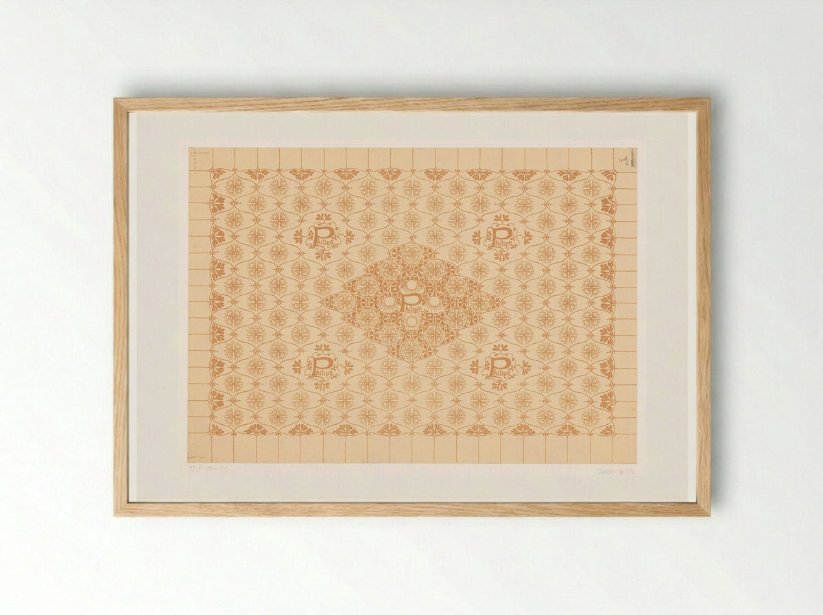 Schutblad voor het boek Naamloze Vennootschap Philips' Gloeilampenfabrieken 1891-1916 - Theo Nieuwenhuis - Framed Print Wood