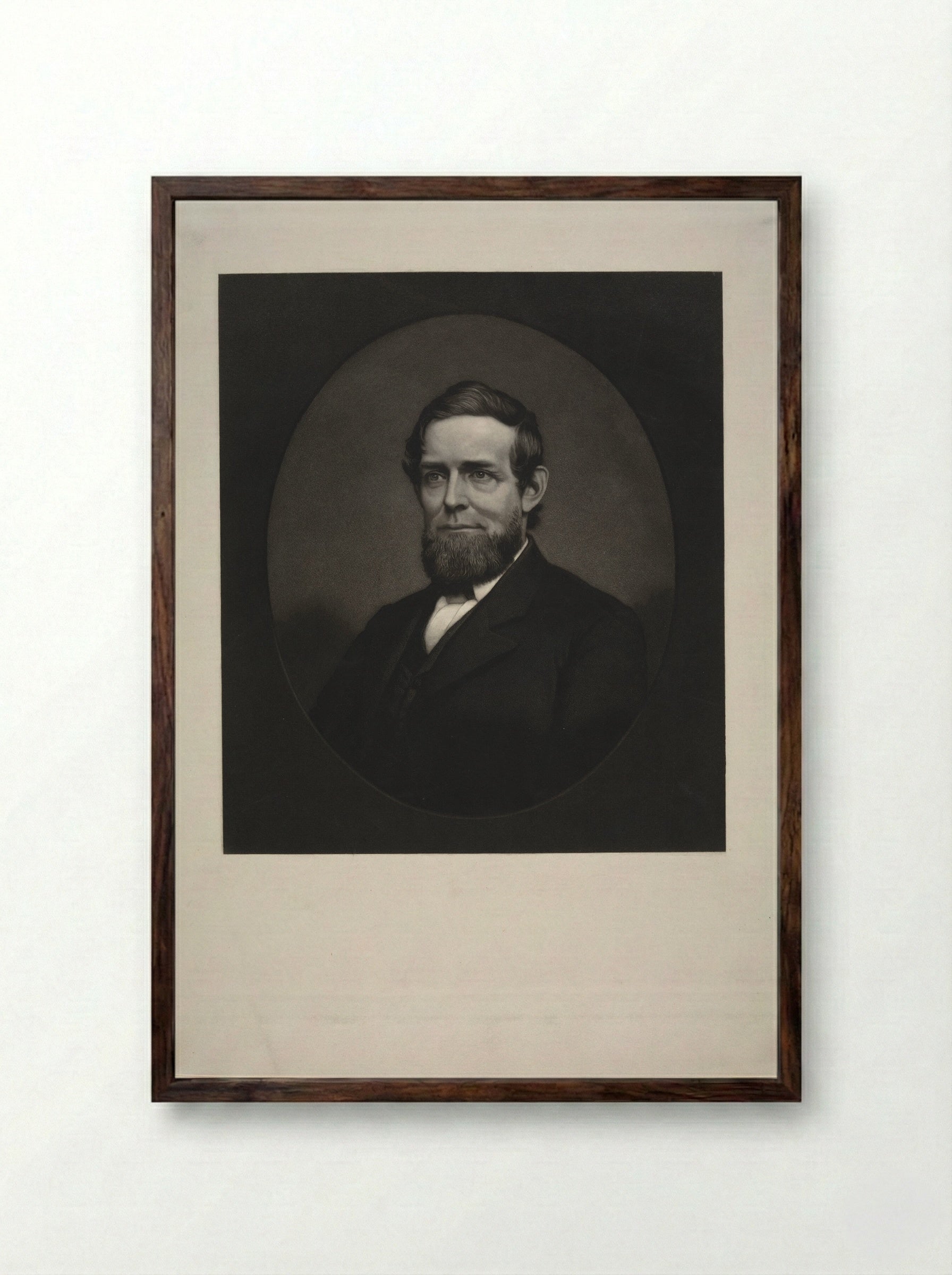 Schuyler Colfax - John Sartain - Framed Print Dark Wood