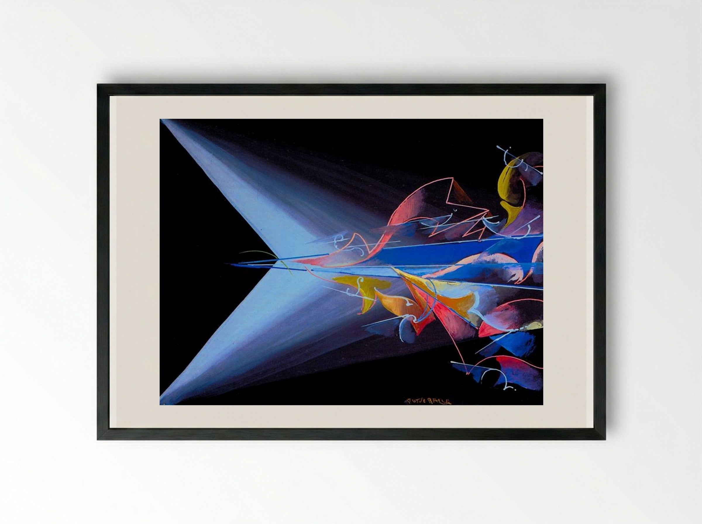 Science against Obscurantism - Giacomo Balla - Framed Print Black