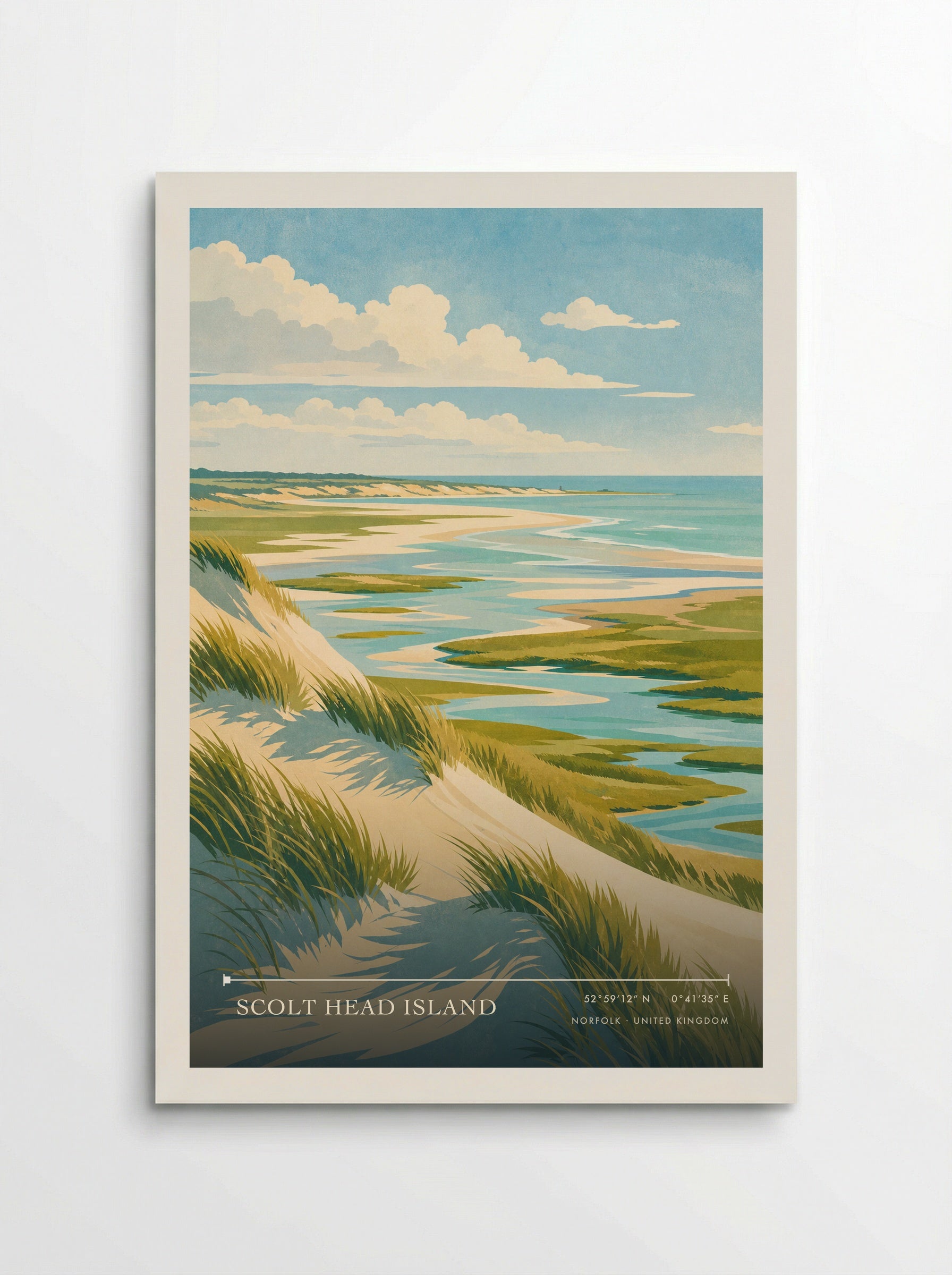 Scolt Head Island Norfolk United Kingdom Travel Poster - Poster