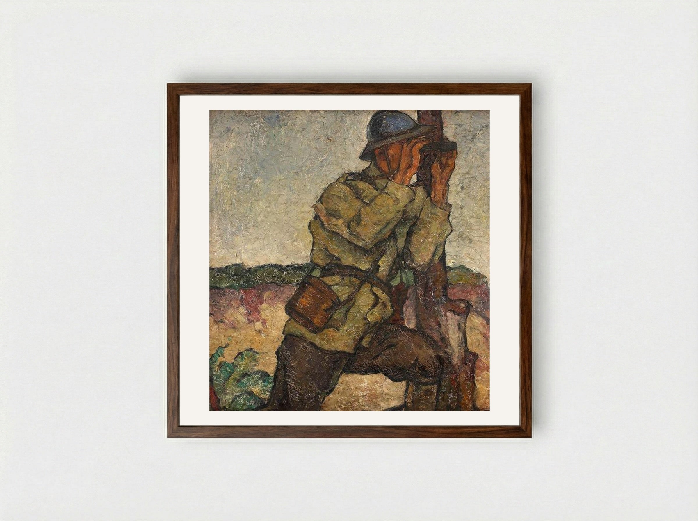 Scout - Ion Theodorescu-Sion - Framed Print Dark Wood