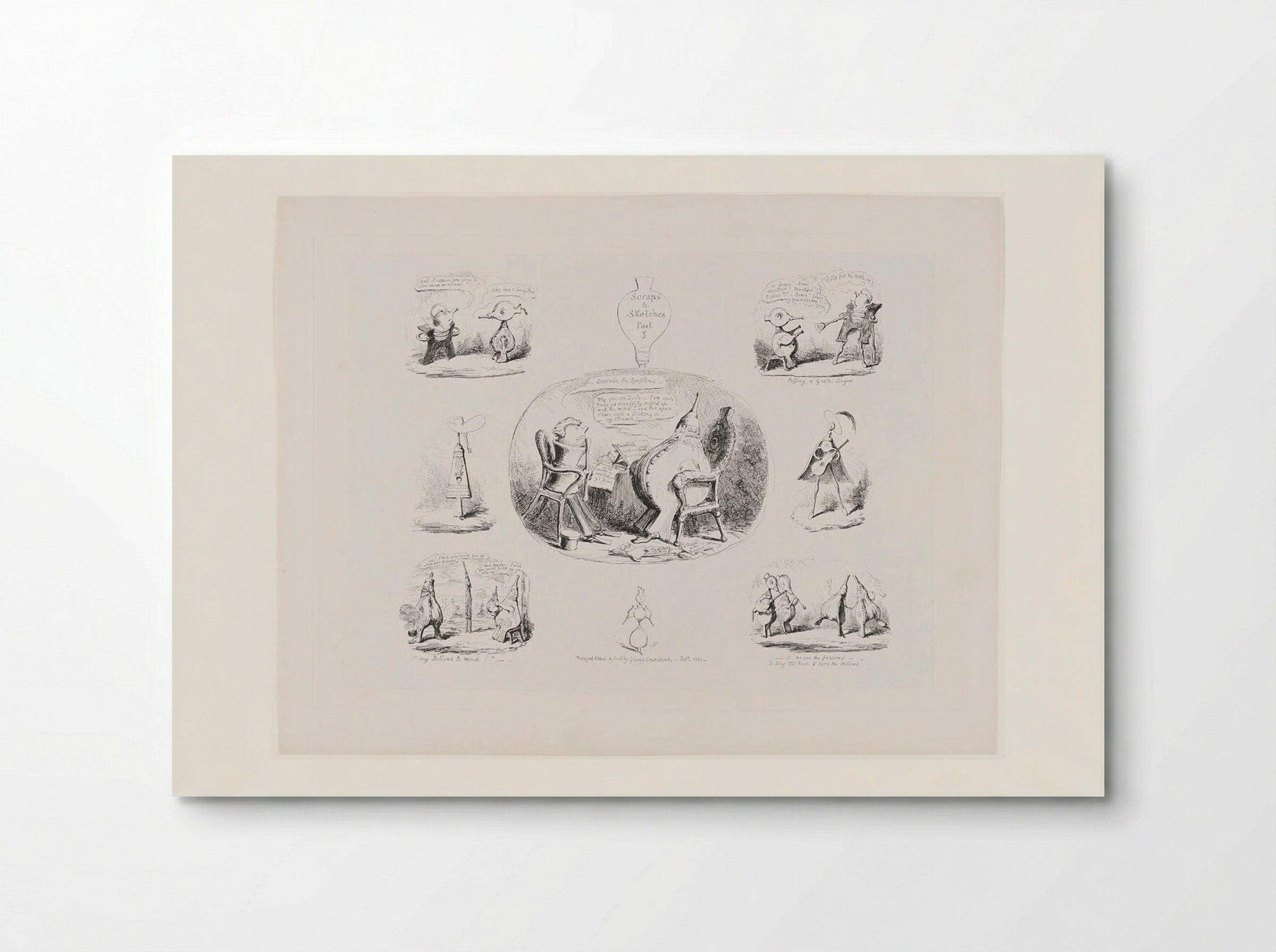 Scraps and Sketches, Part 3 - George Cruikshank - Poster