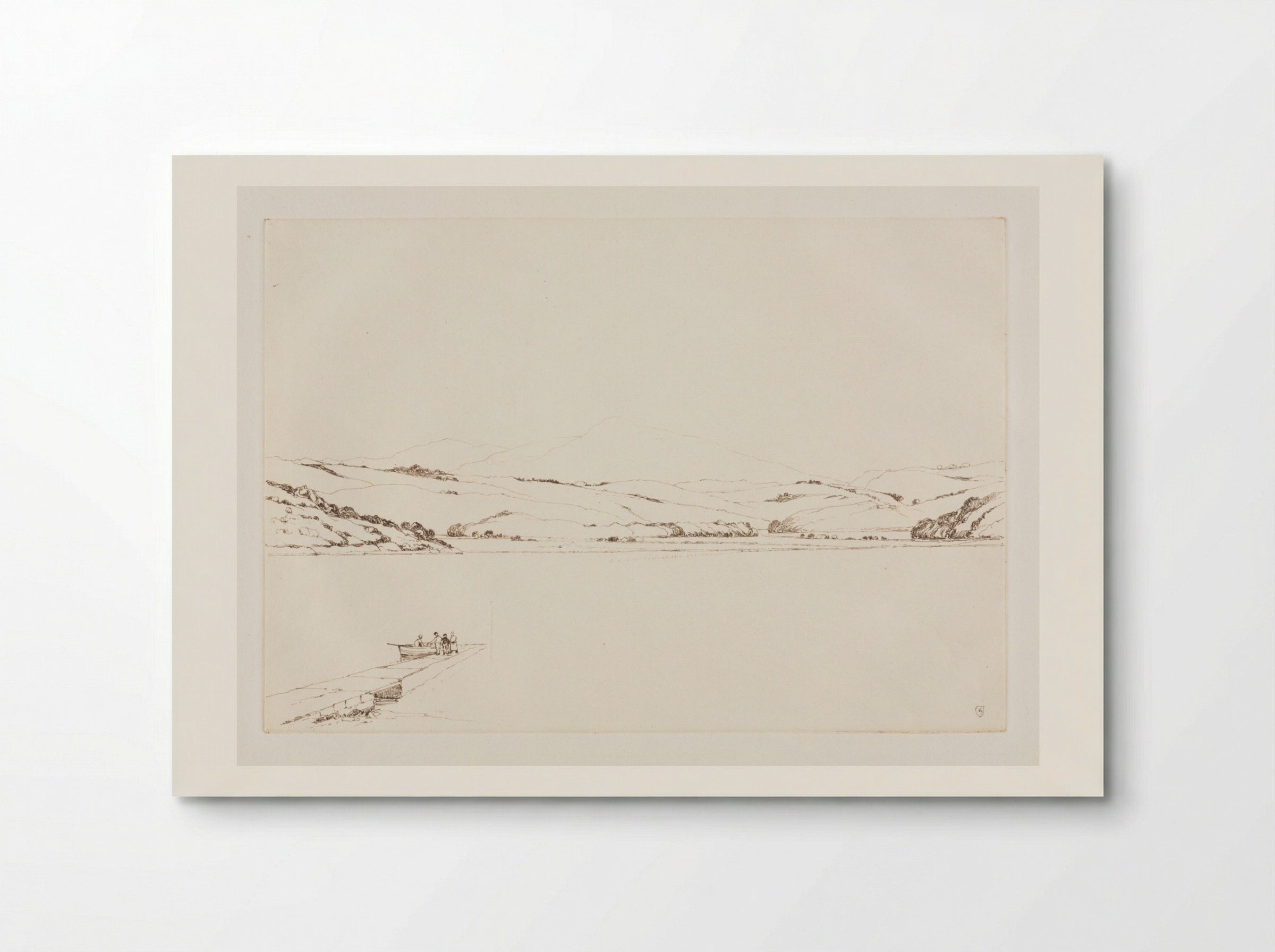 Screel Hill and Urr Water from Kypford - Sir Frank Short - Poster