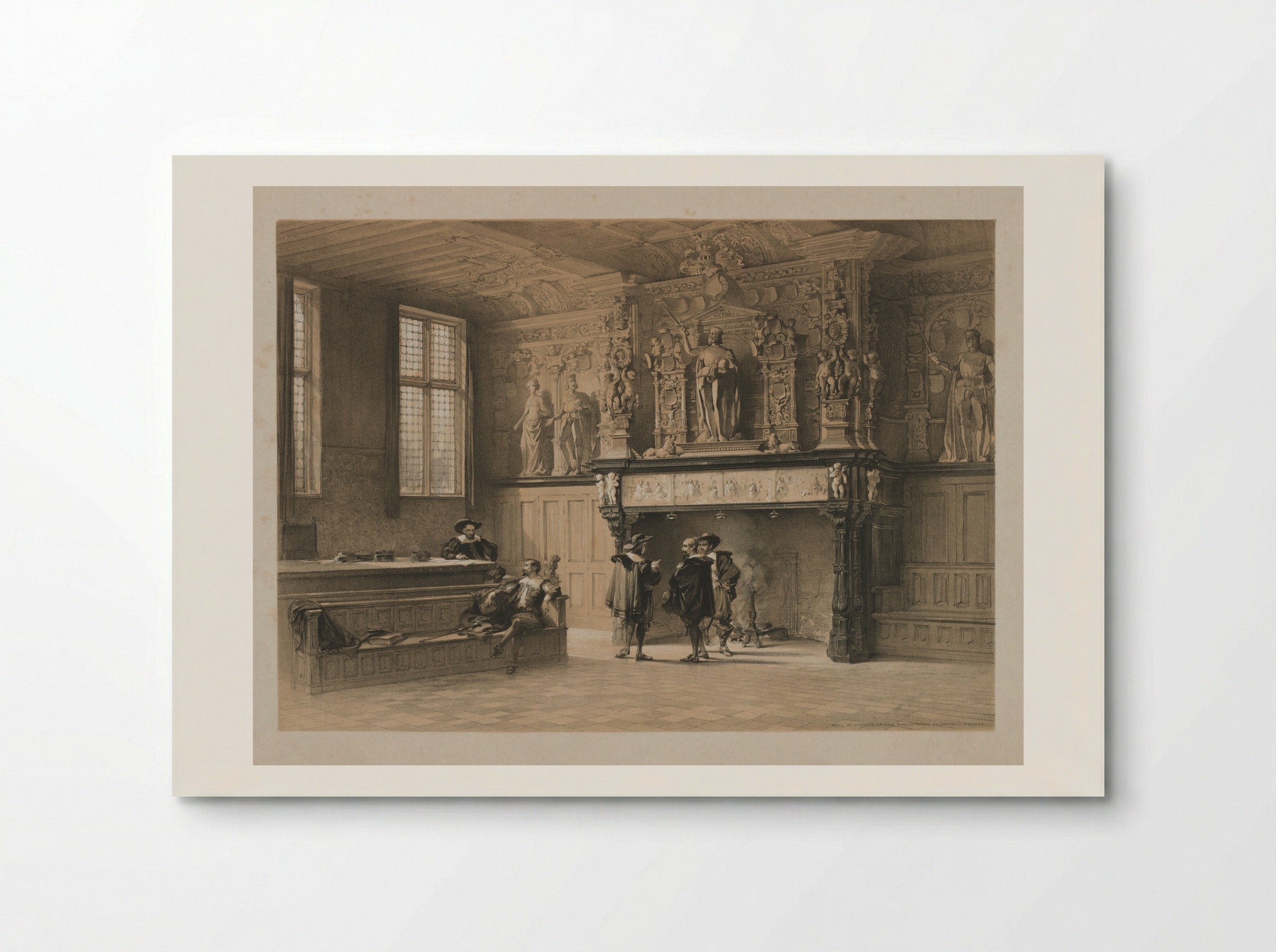 Screens at Lierre - Louis Haghe - Poster