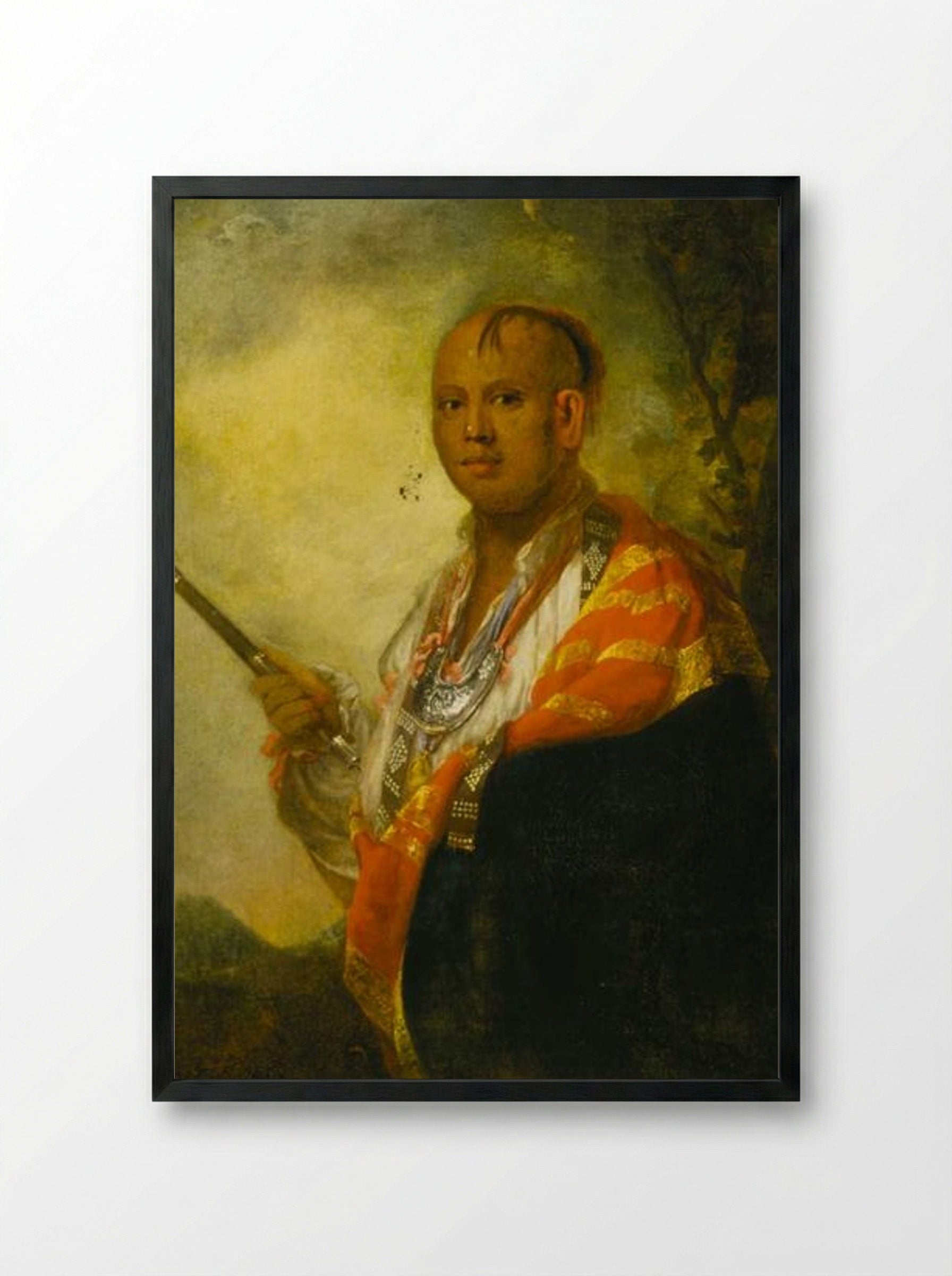 Scyacust Ukah - Joshua Reynolds - Framed Print Black