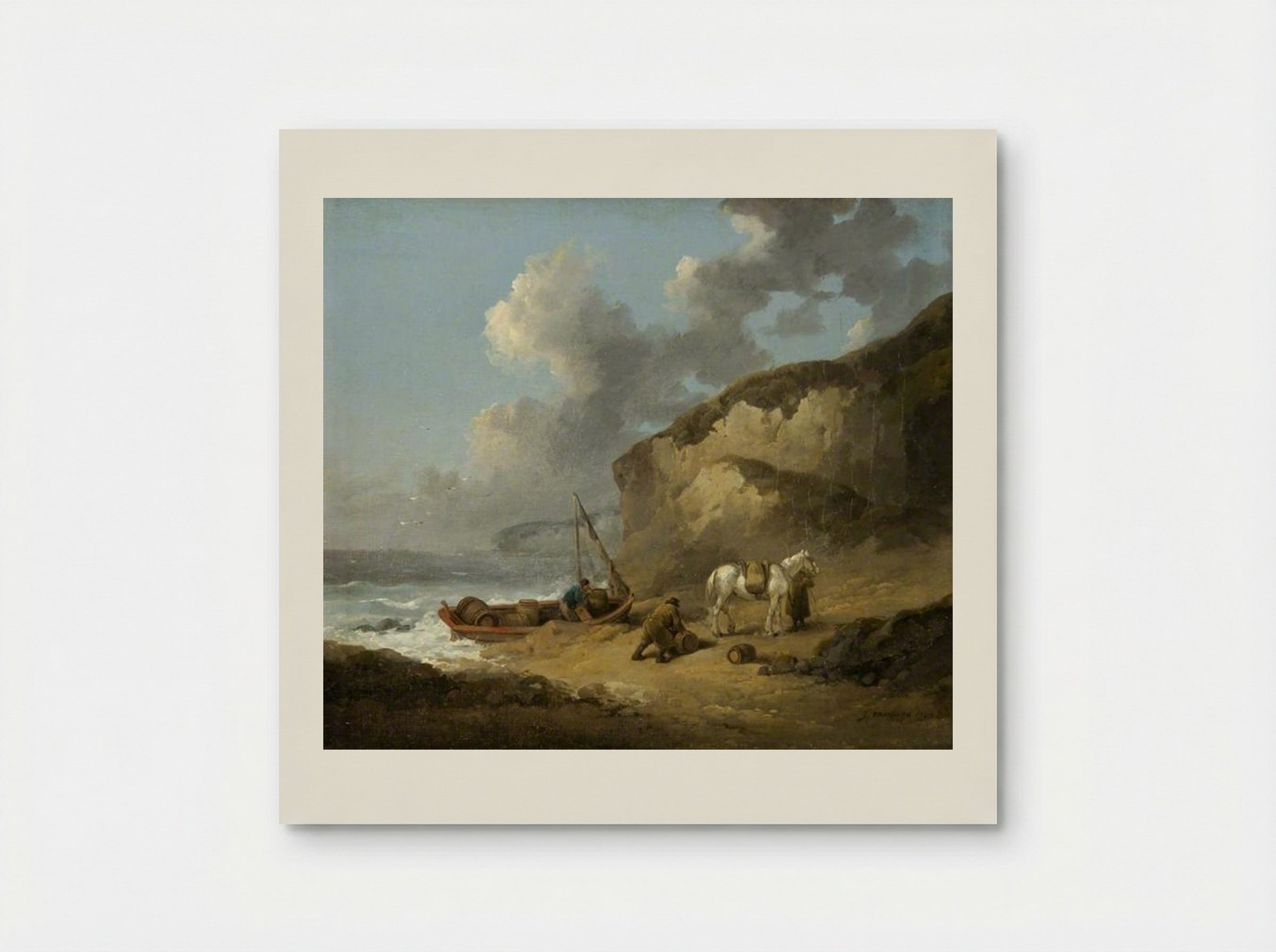Sea-Coast Scene, Smugglers - George Morland - Poster