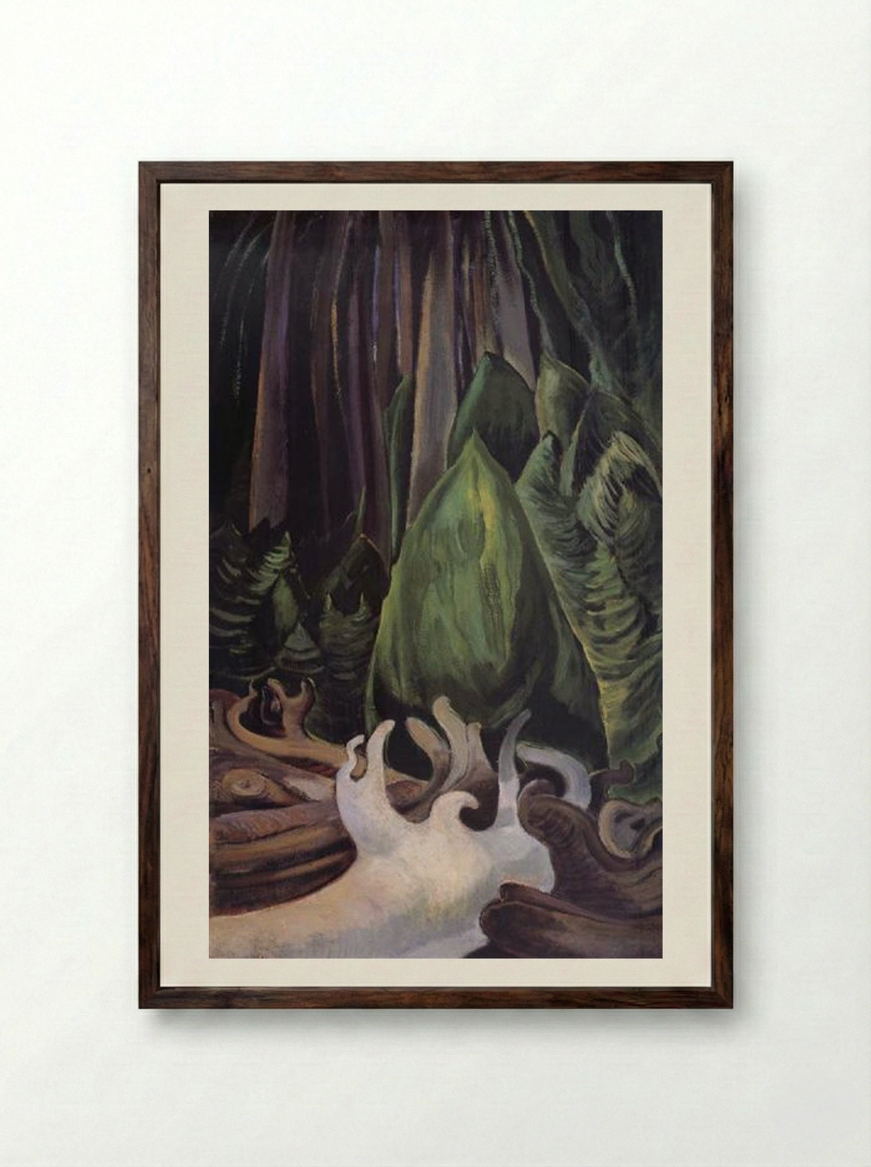 Sea Drift - Emily Carr - Framed Print Dark Wood