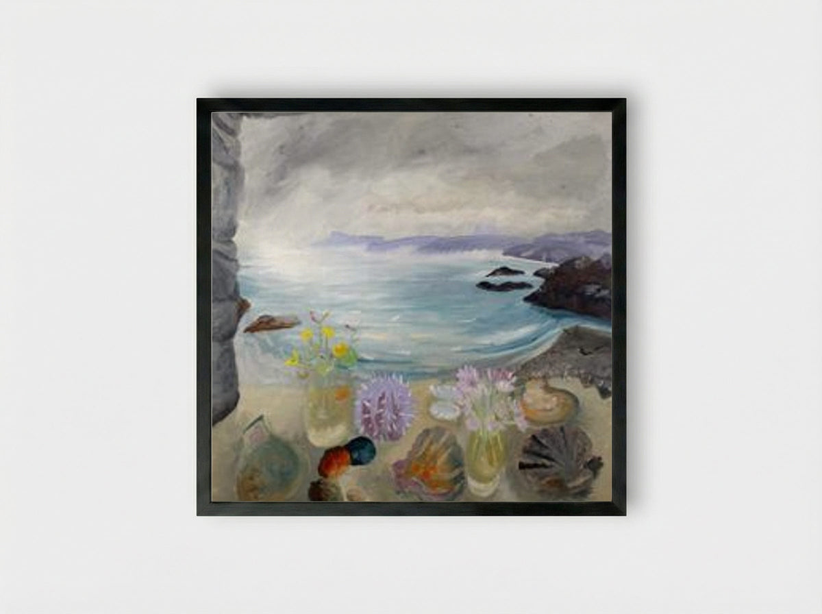 Sea Treasures - Winifred Nicholson - Framed Print Black