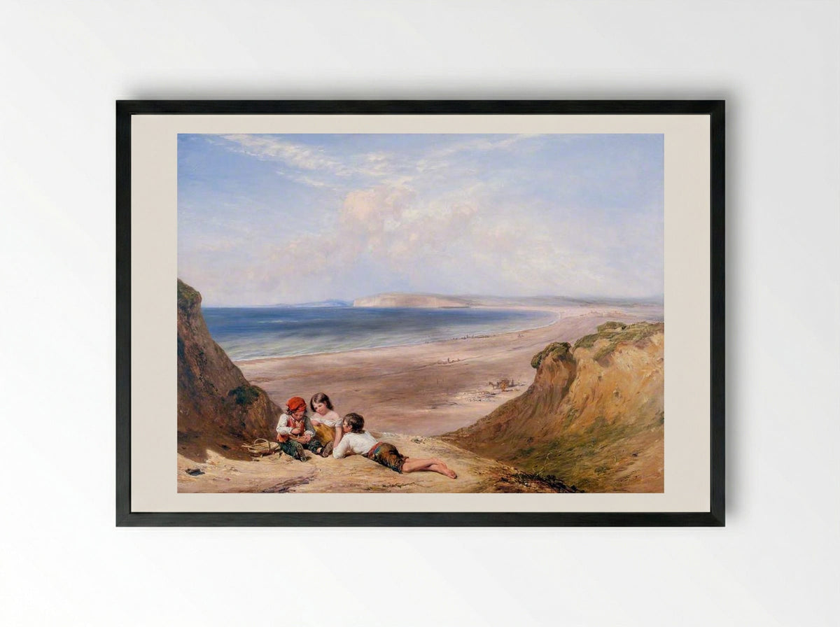 Seaford, Sussex - William Collins - Framed Print Black