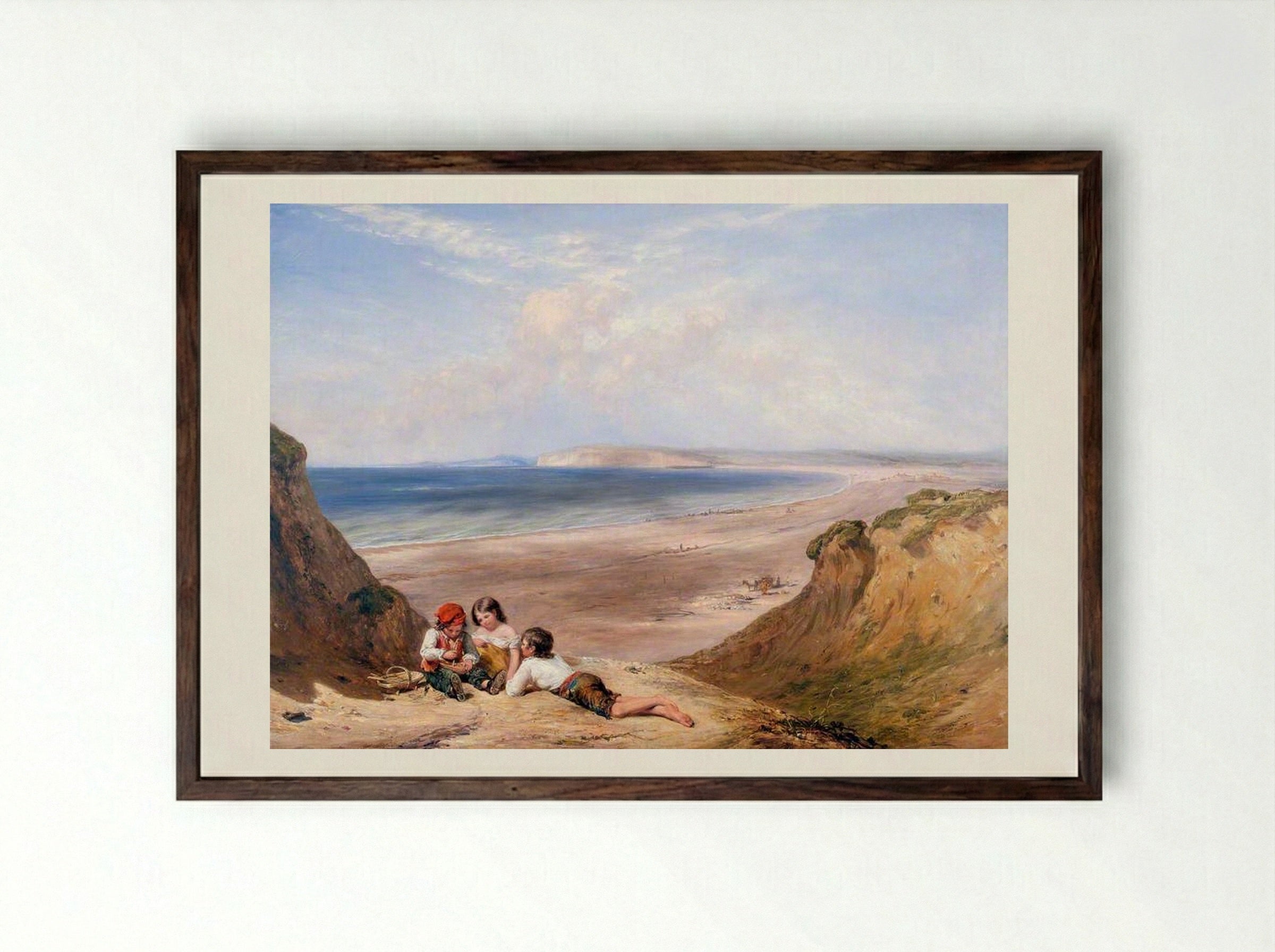 Seaford, Sussex - William Collins - Framed Print Dark Wood