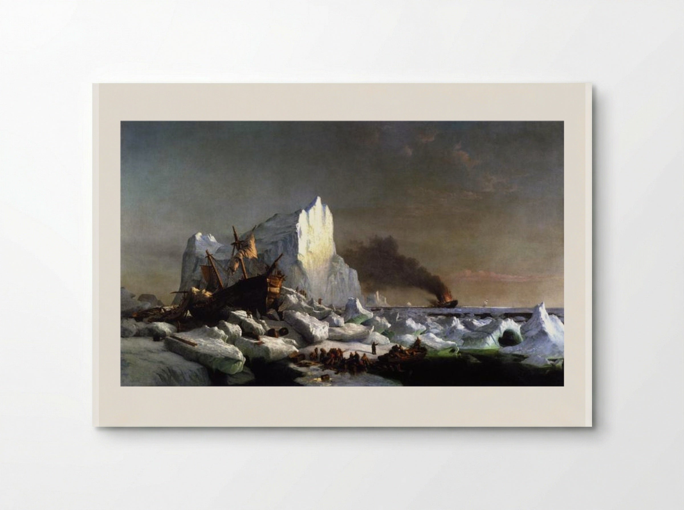 Sealers Crushed by Icebergs - William Bradford - Poster