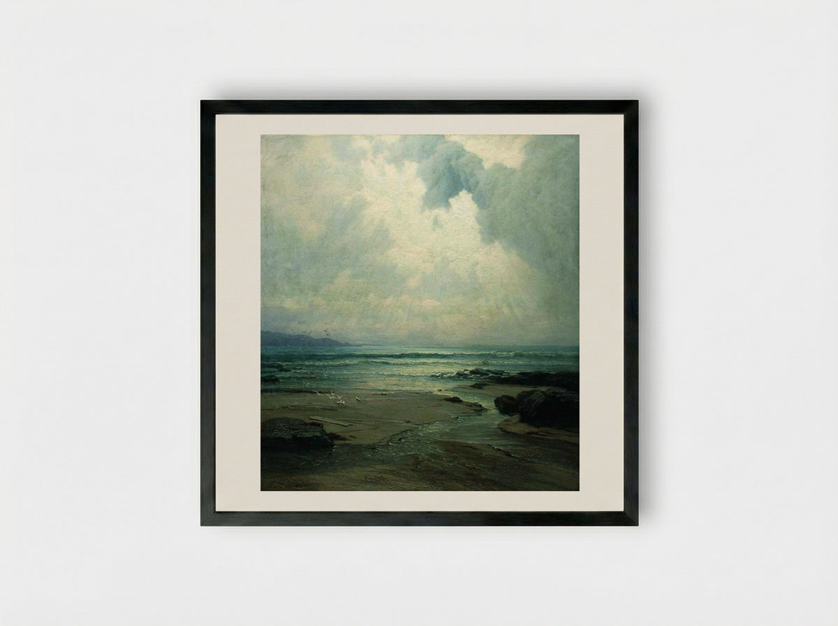 Seascape - Volodymyr Orlovsky - Framed Print Black