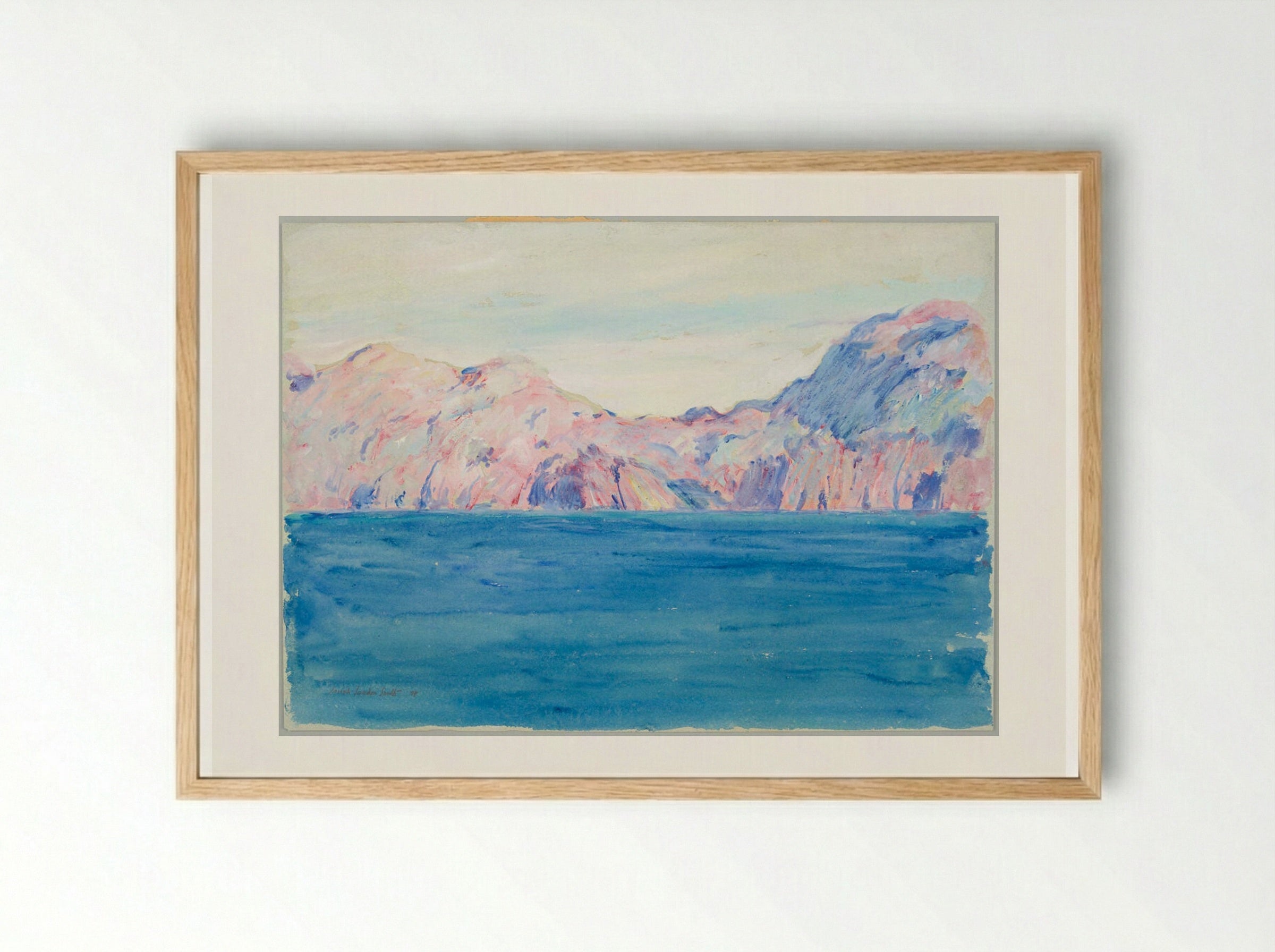 Seascape - Joseph Lindon Smith - Framed Print Wood