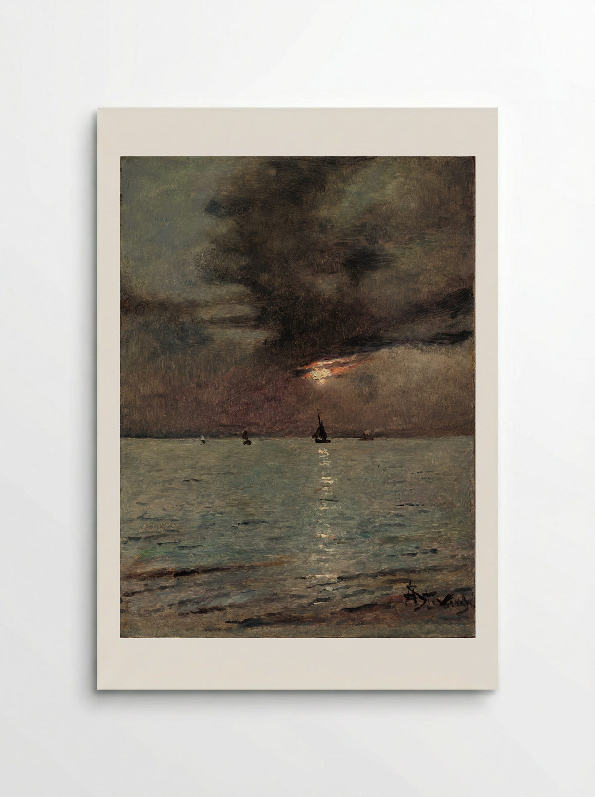 Seascape - Alfred Stevens - Poster
