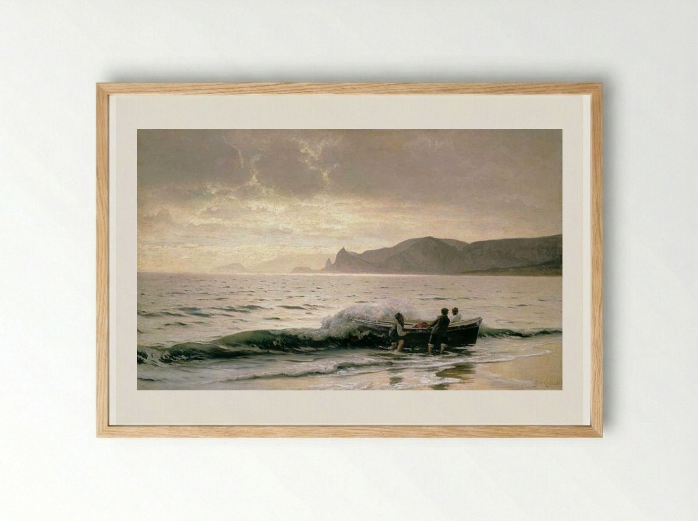 Seashore near Sudak - Volodymyr Orlovsky - Framed Print Wood
