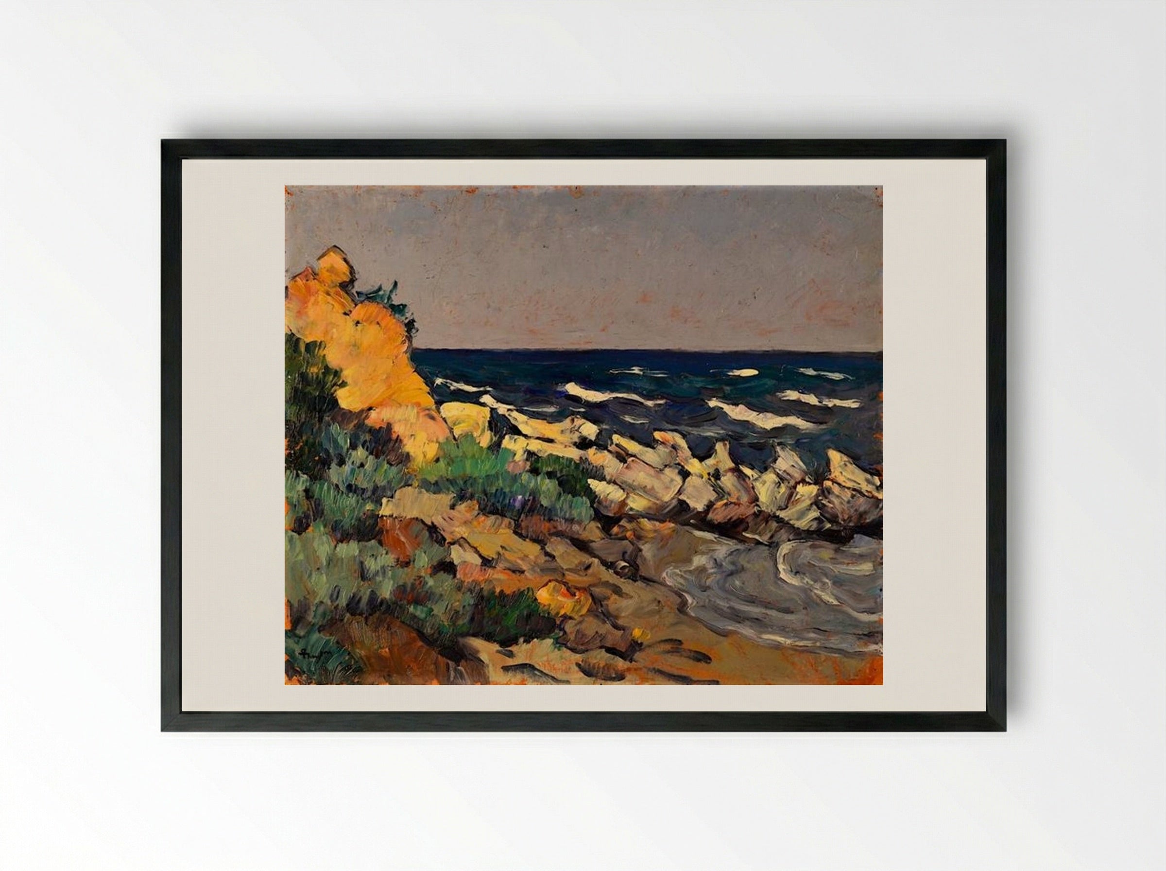 Seashore - Ion Theodorescu-Sion - Framed Print Black