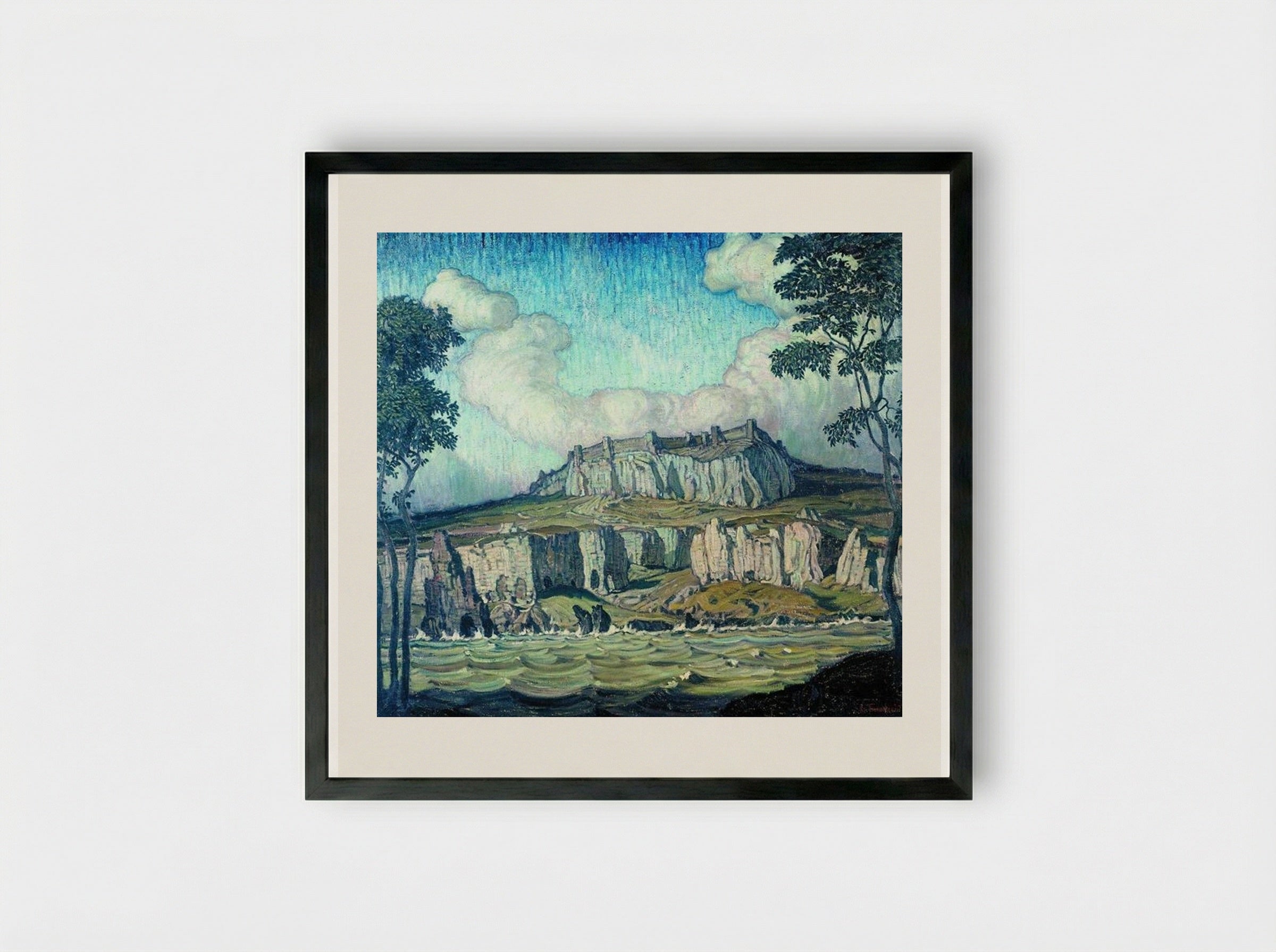 Seashore - Konstantin Bogaevsky - Framed Print Black