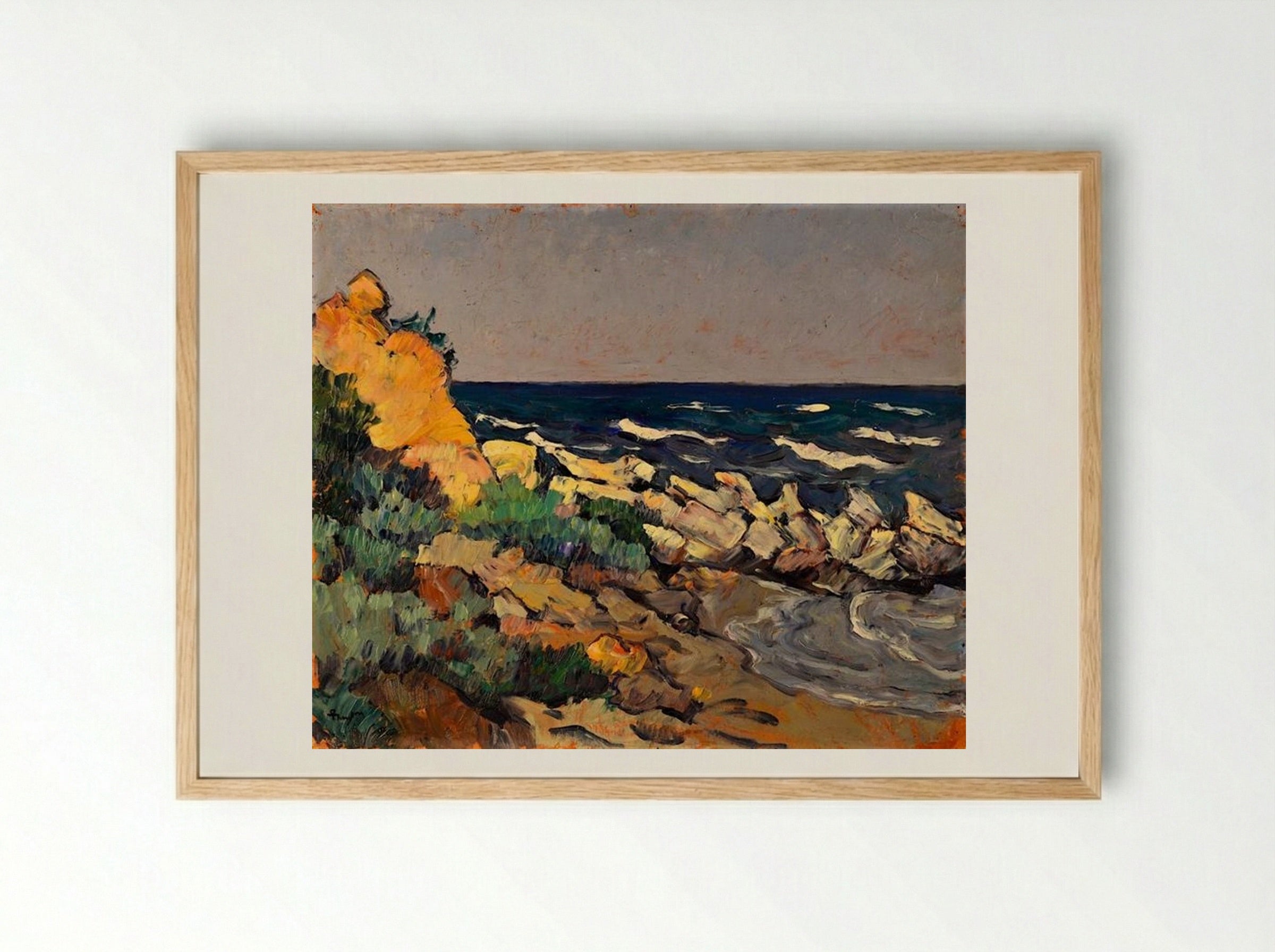 Seashore - Ion Theodorescu-Sion - Framed Print Wood