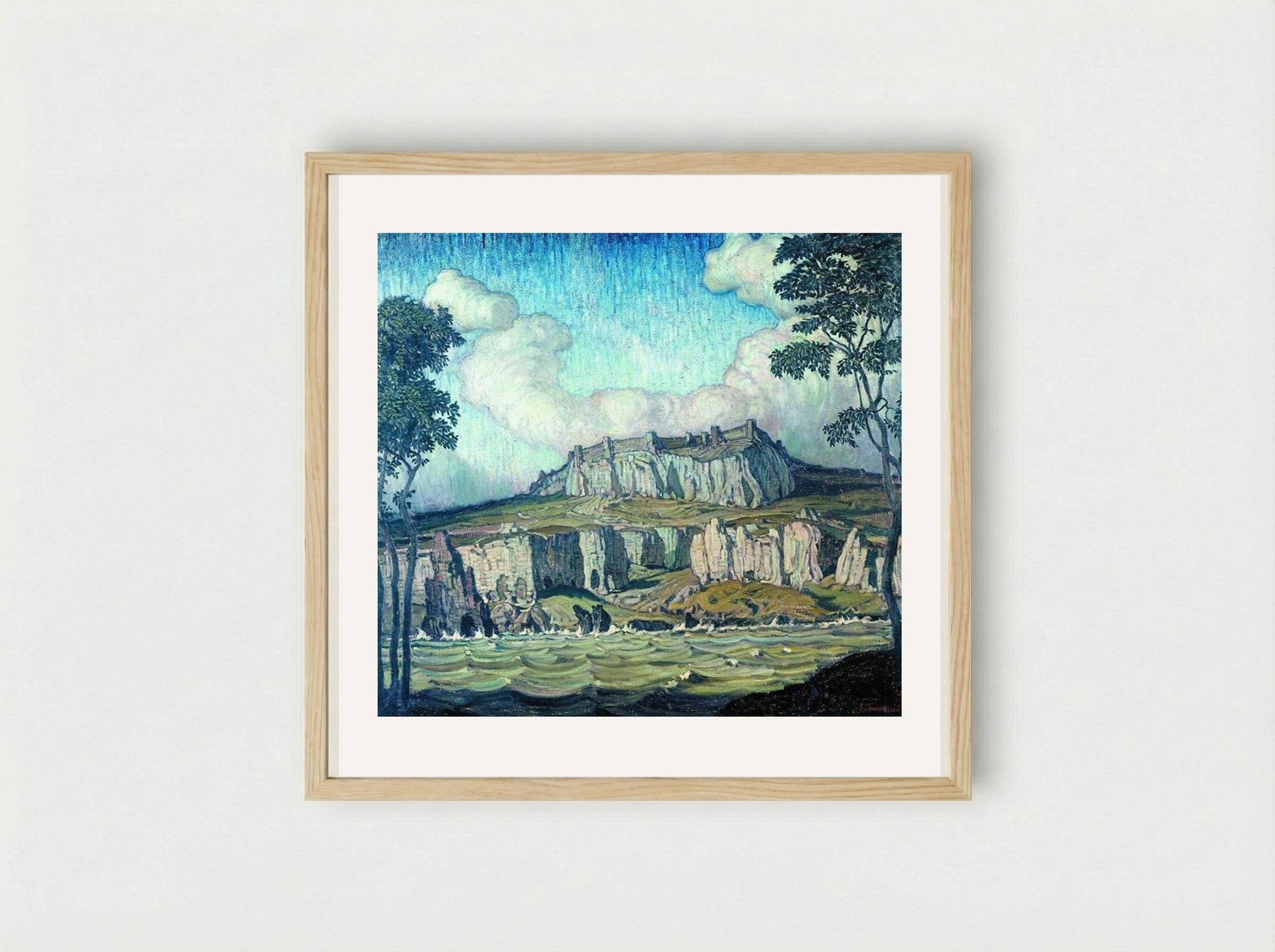 Seashore - Konstantin Bogaevsky - Framed Print Wood