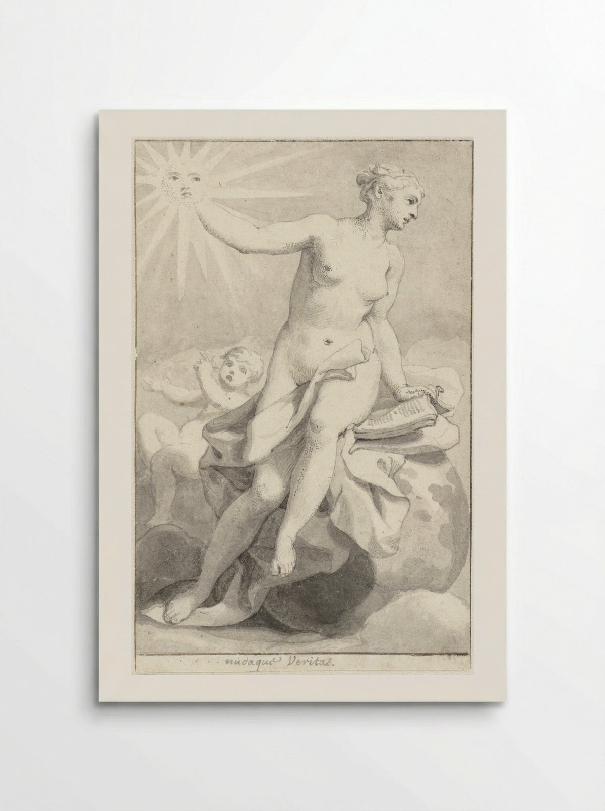 Seated Allegorical Female Figure (Veritas) - Hendrik van Limborch - Poster