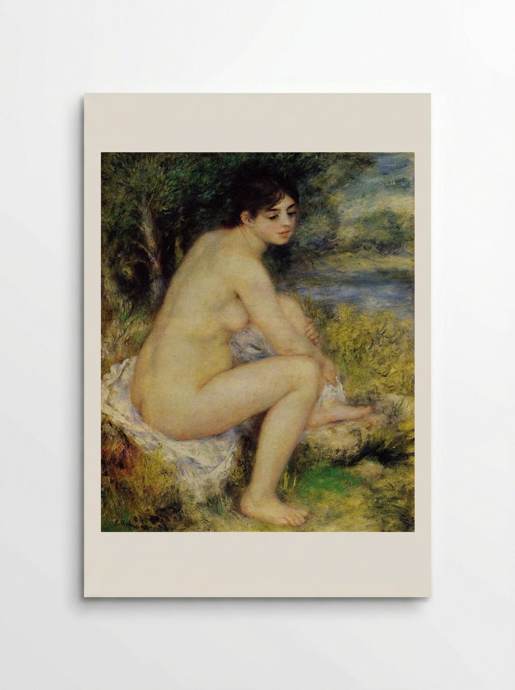 Seated Bather - Pierre-Auguste Renoir - Poster