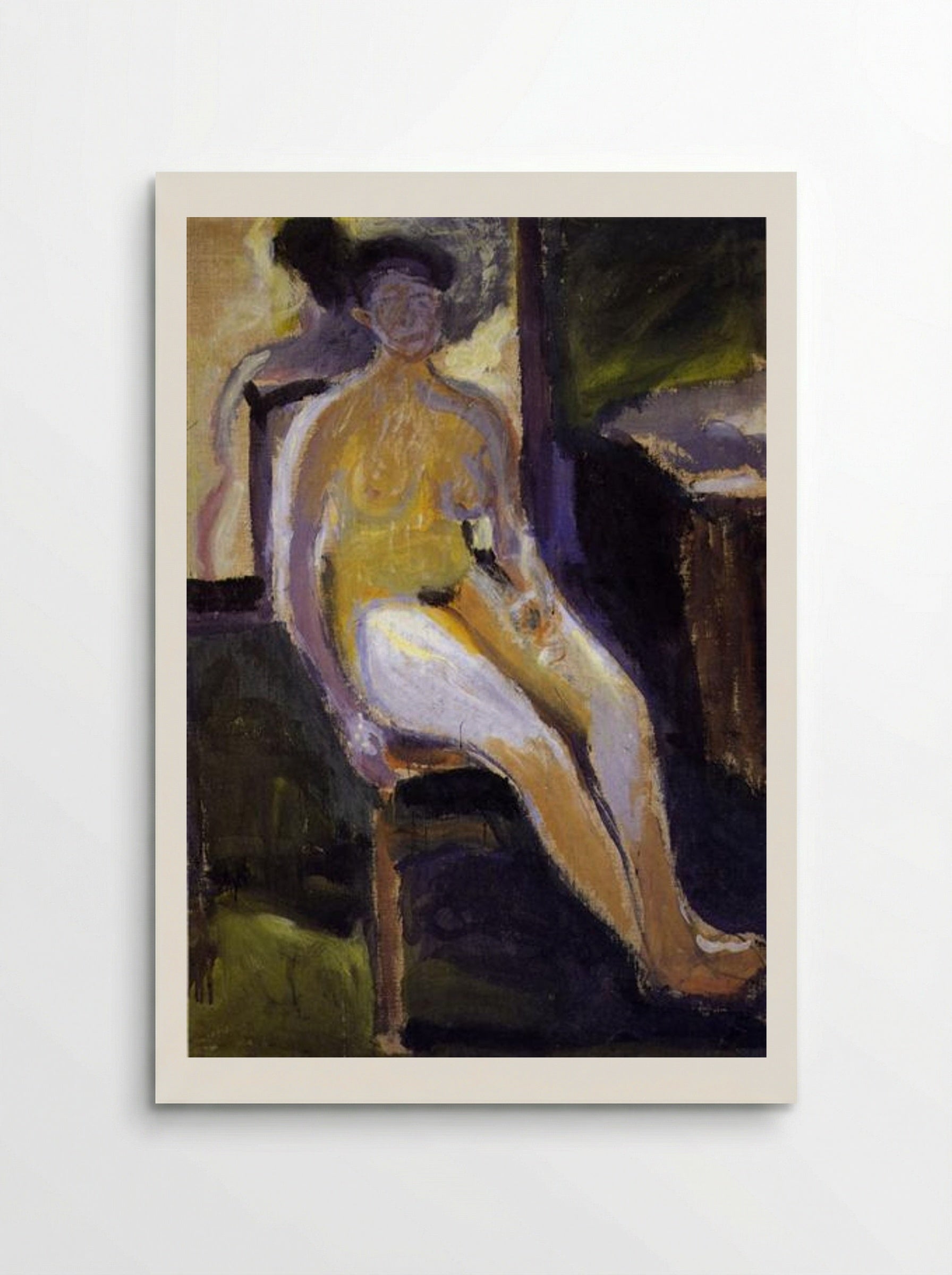 Seated Female Nude - Richard Gerstl - Poster