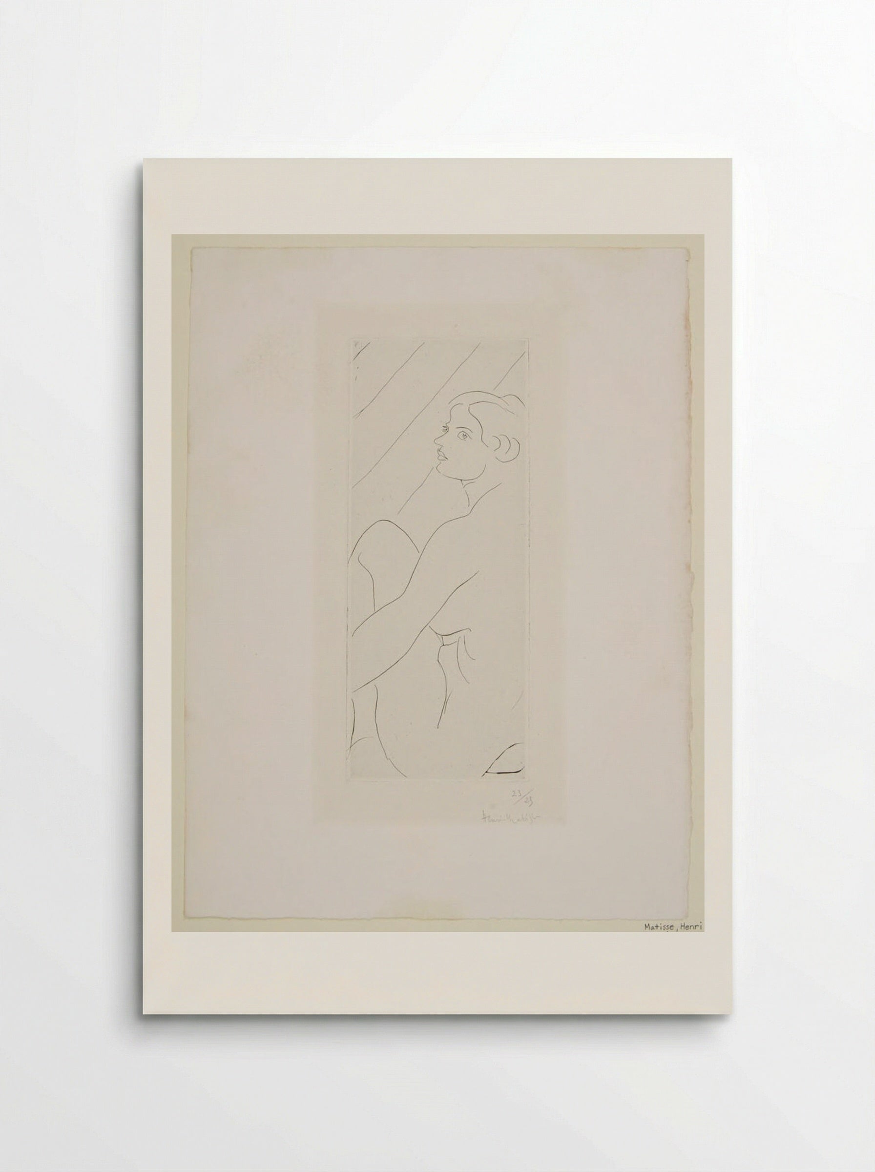 Seated Female Nude - Henri Matisse - Poster