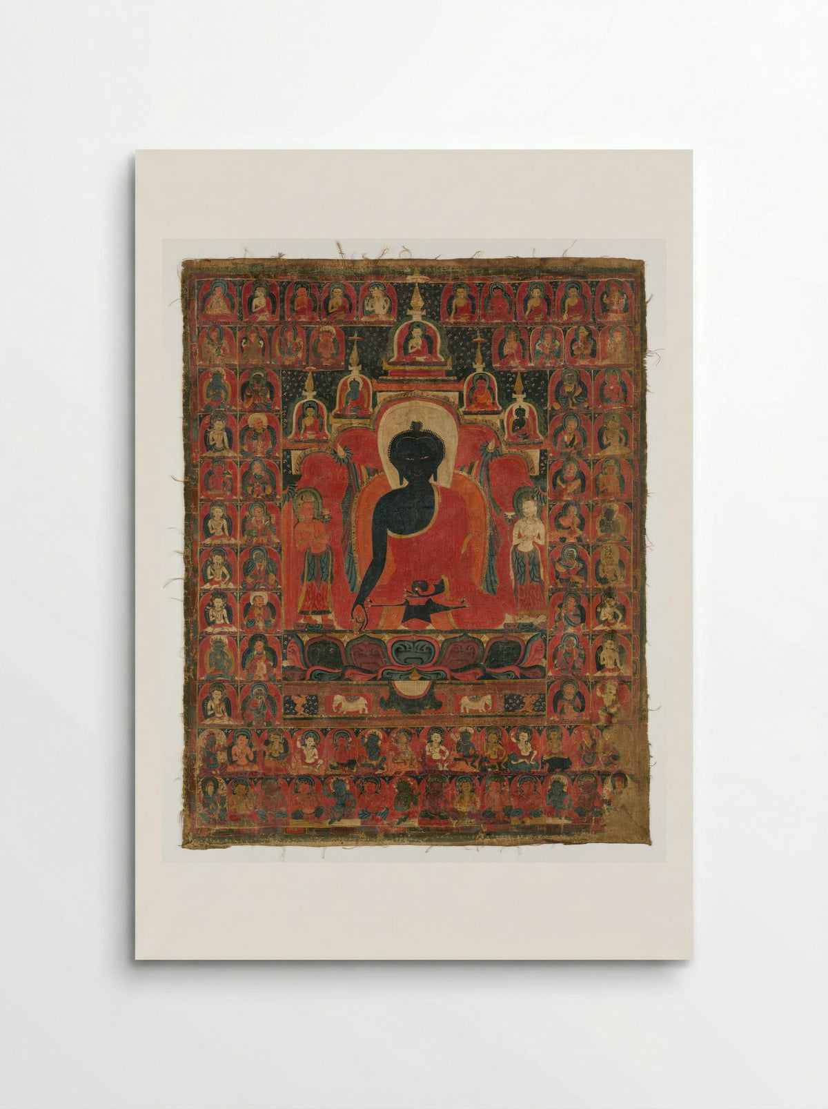 Seated Medicine Buddha (Bhaishajyaguru) - Fine Art Print - Poster
