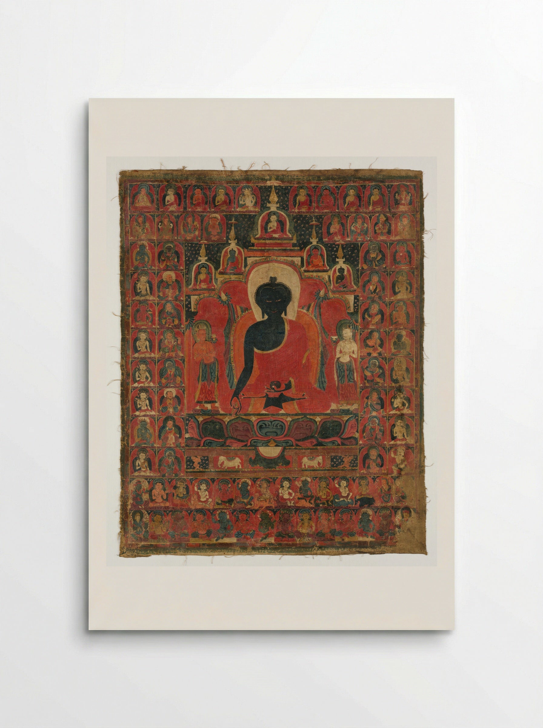 Seated Medicine Buddha (Bhaishajyaguru) - Fine Art Print - Poster