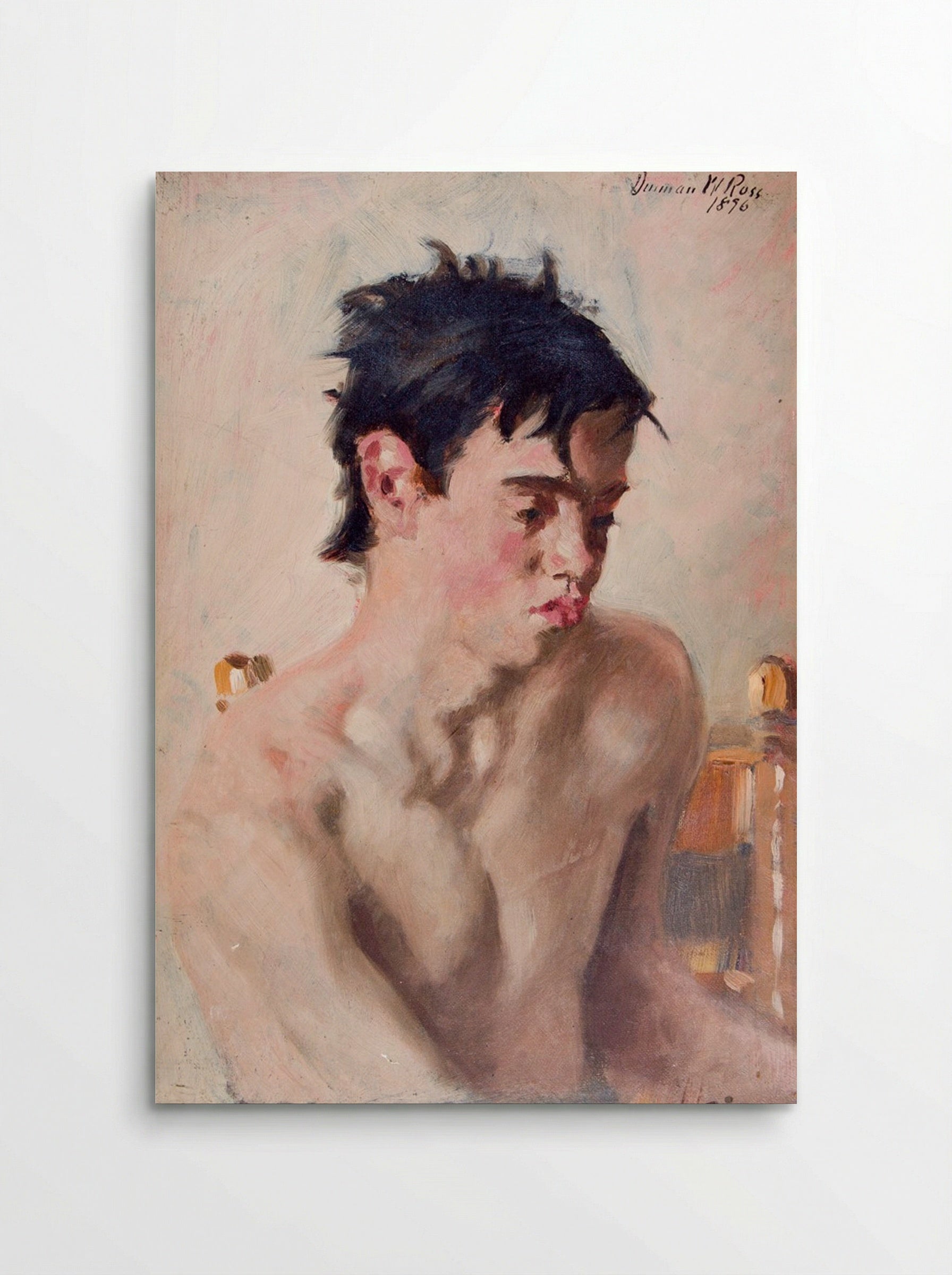 Seated Nude Youth - Denman Waldo Ross - Poster