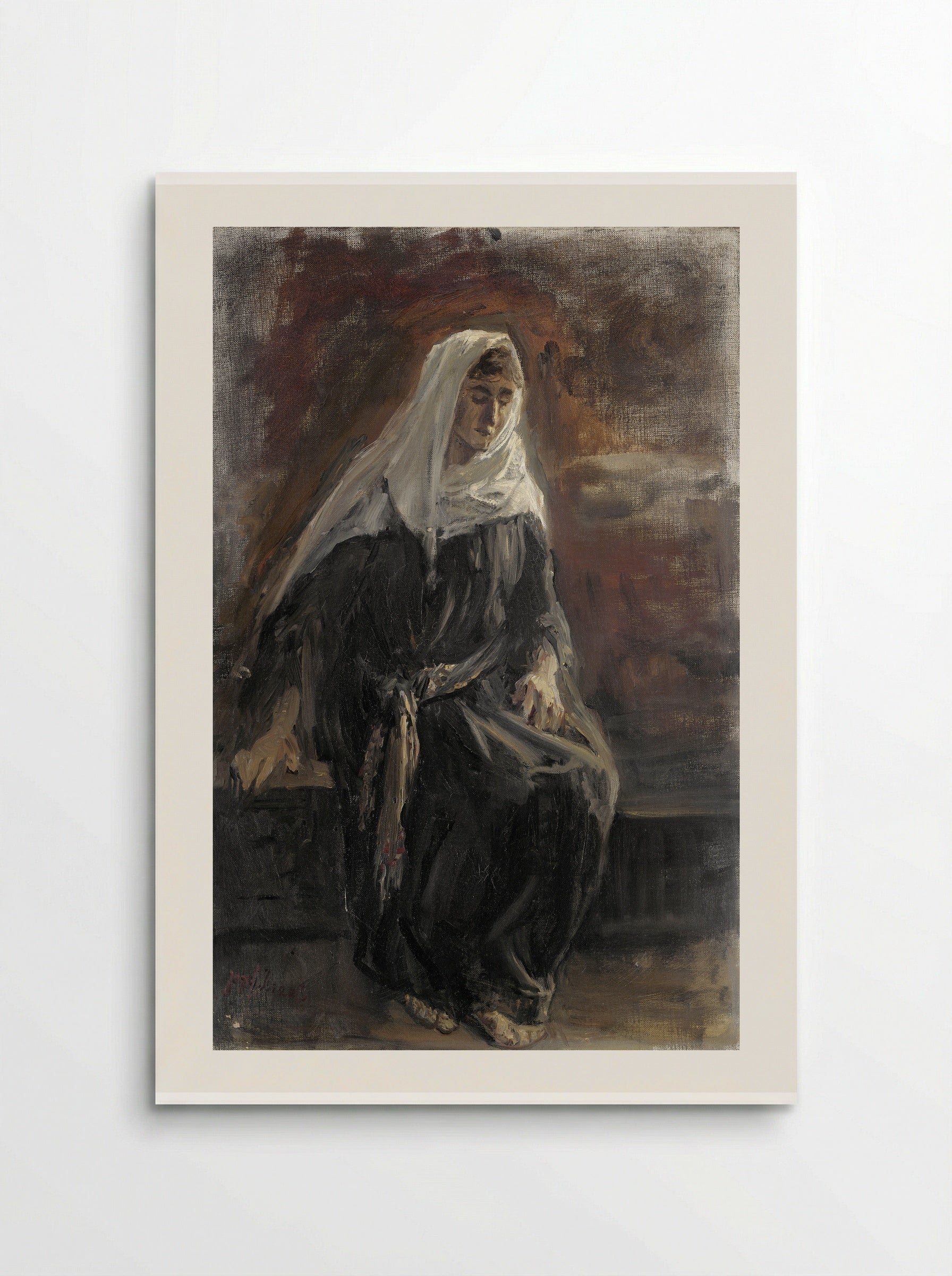 Seated Woman, Probably Michal - Jozef Israëls - Poster