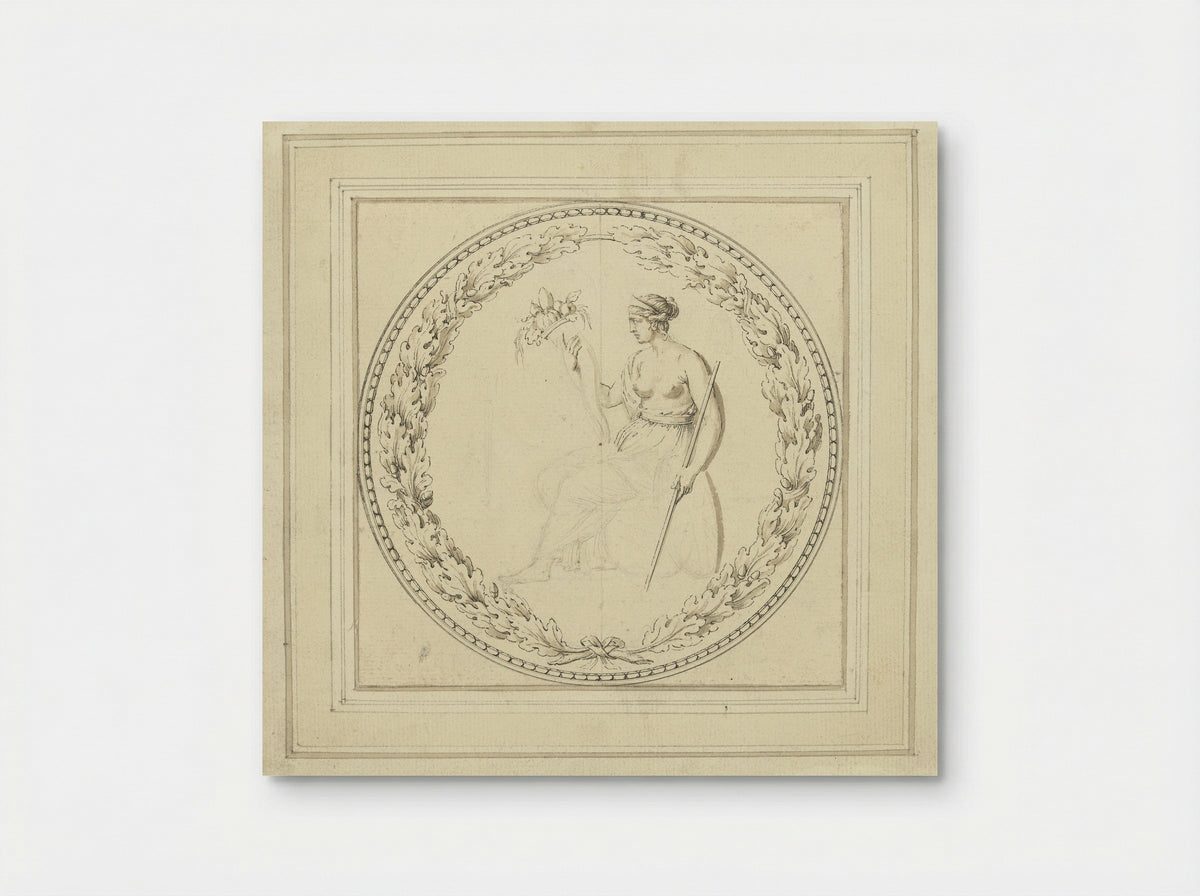 Seated Woman with Cornucopia - Giovanni Battista Cipriani - Poster