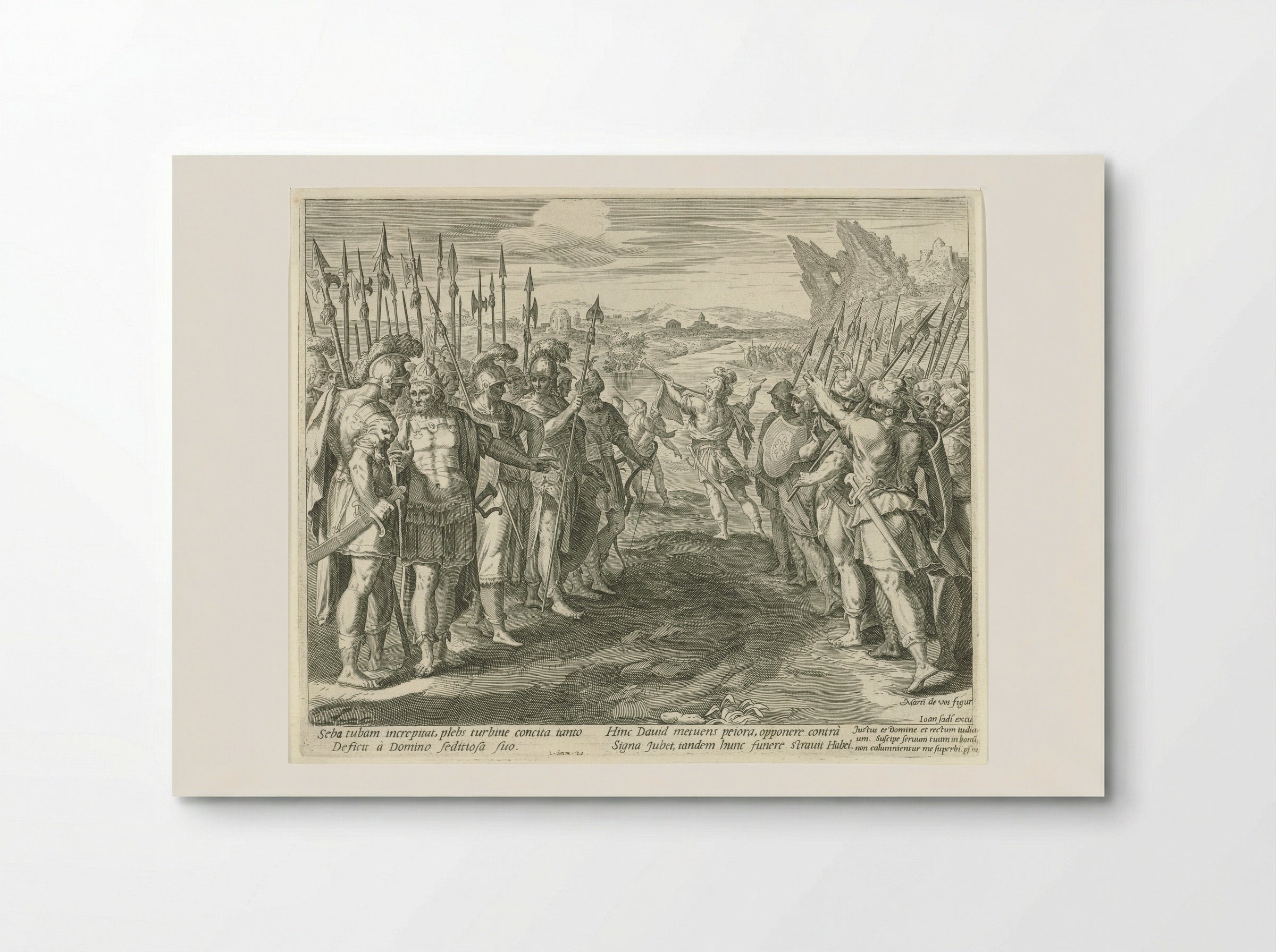 Seba Rebels Against King David - Aegidius Sadeler (II) - Poster