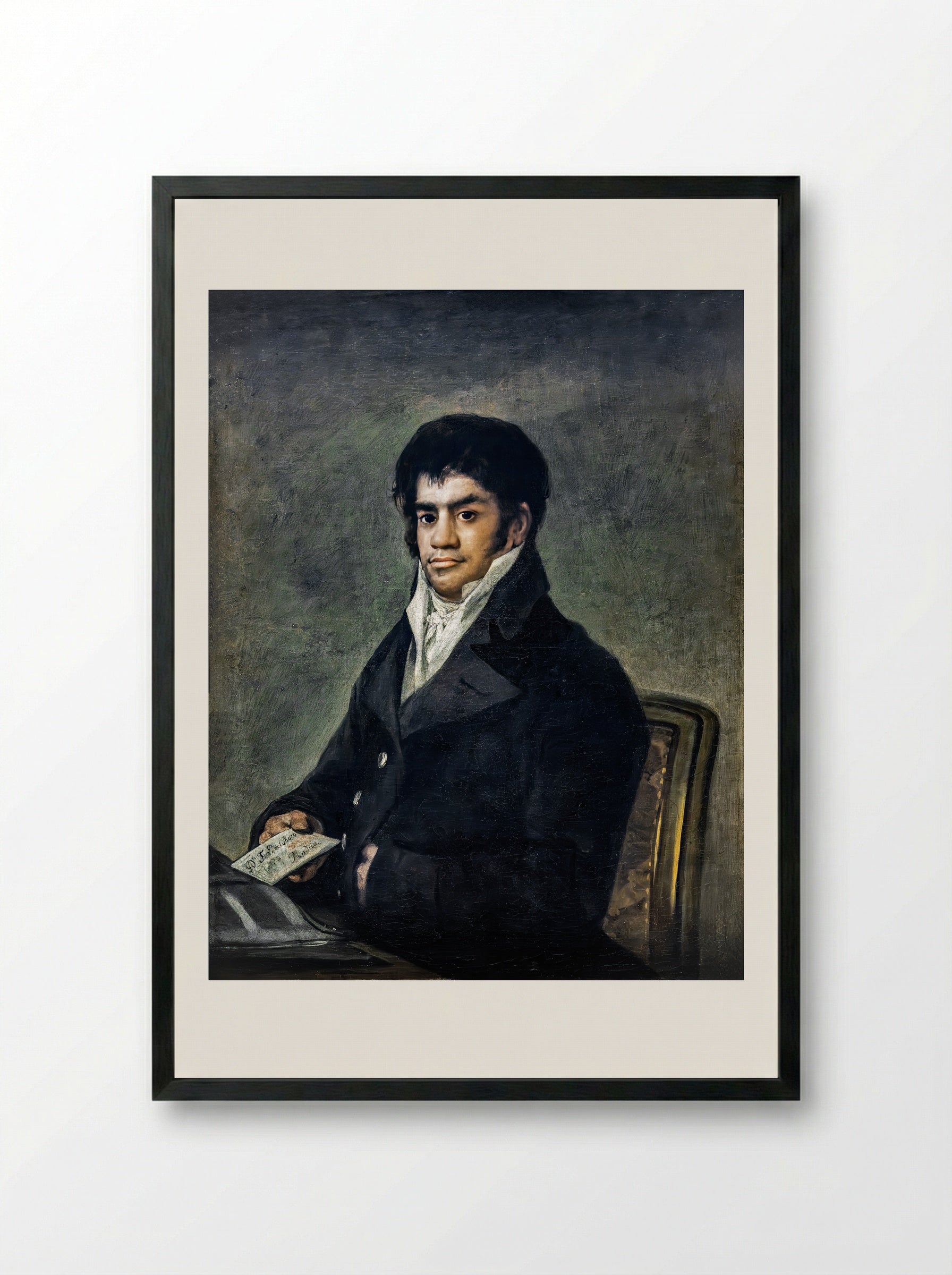 Sebastián Martínez y Pérez - Francisco de Goya - Framed Print Black