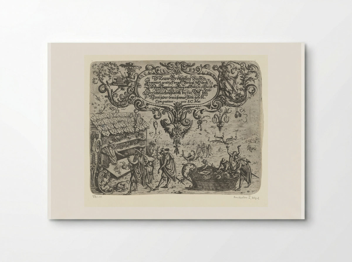 Second Title Page from Neuw Grottesken Buch - Christoph Jamnitzer - Poster