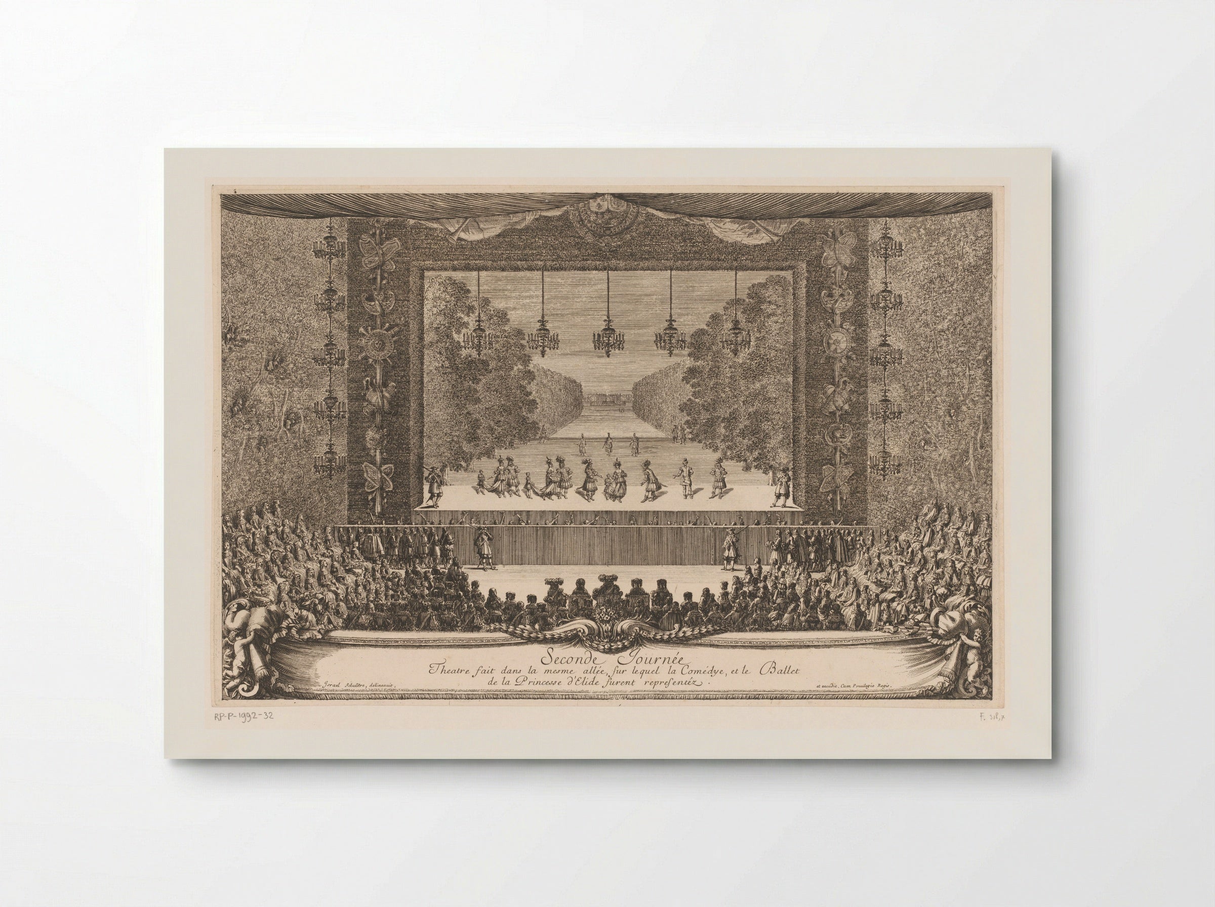 Seconde Journée: Theatre fait dans la mesme allée - Jean Lepautre - Poster