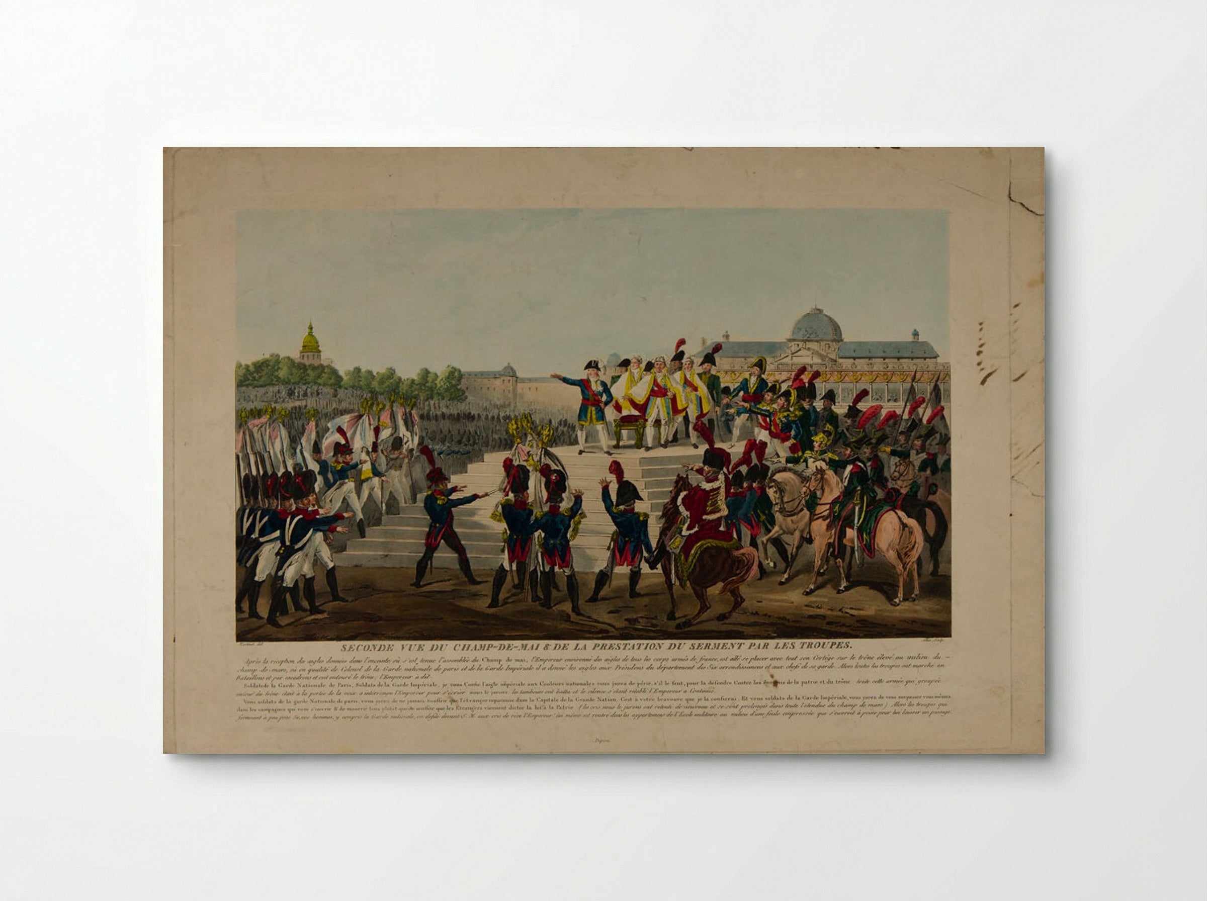 Seconde Vue du Champ-de-Mai et de la Prestation du Serment par les Troupes - Pierre Michel Alix - Poster