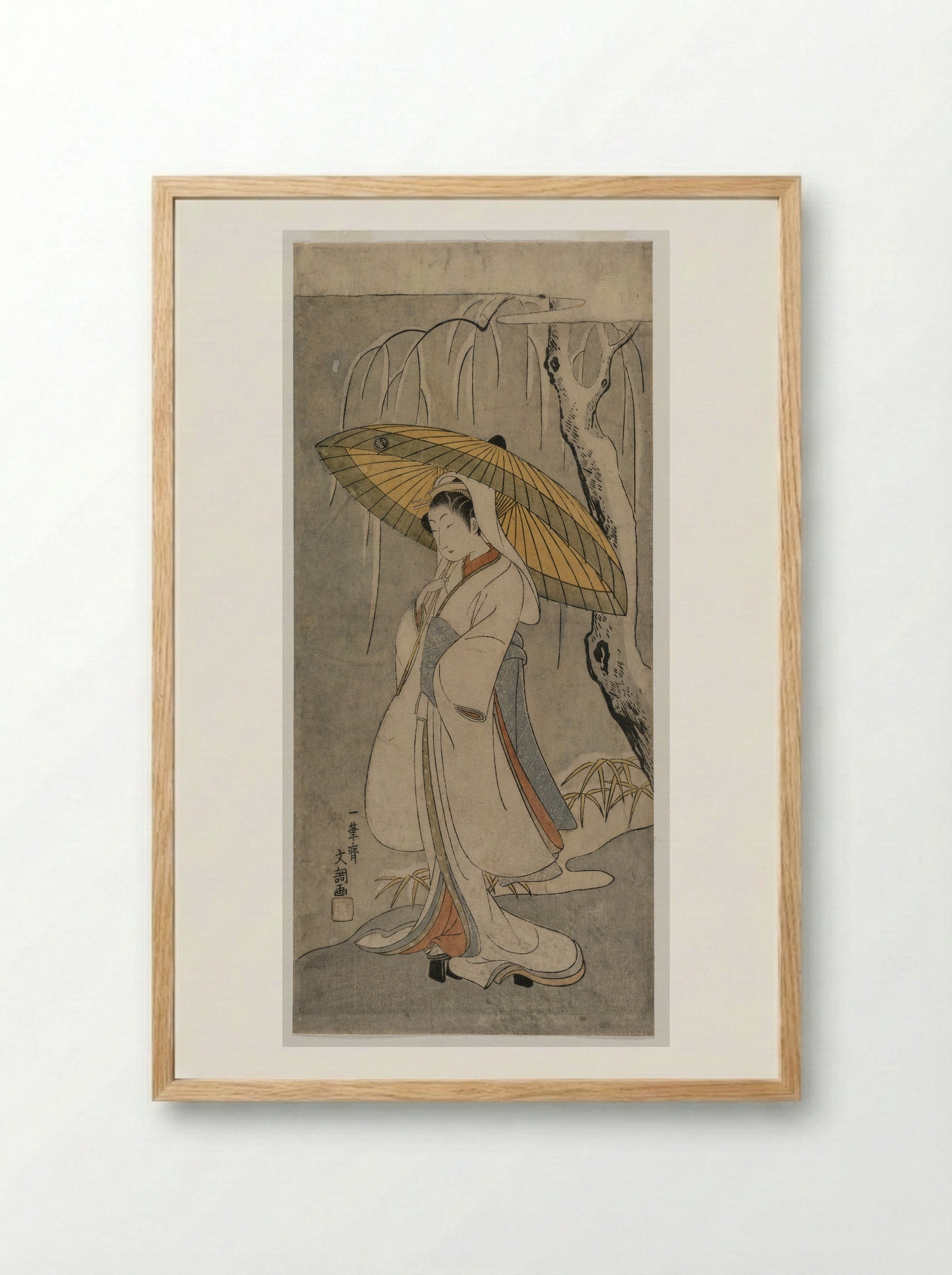 Segawa Kikunojo II - Ippitsusai Bunchō - Framed Print Wood