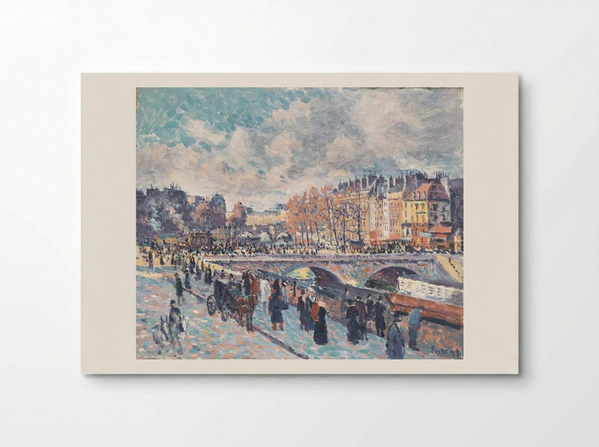Seinequai in Paris - Maximilien Luce - Poster