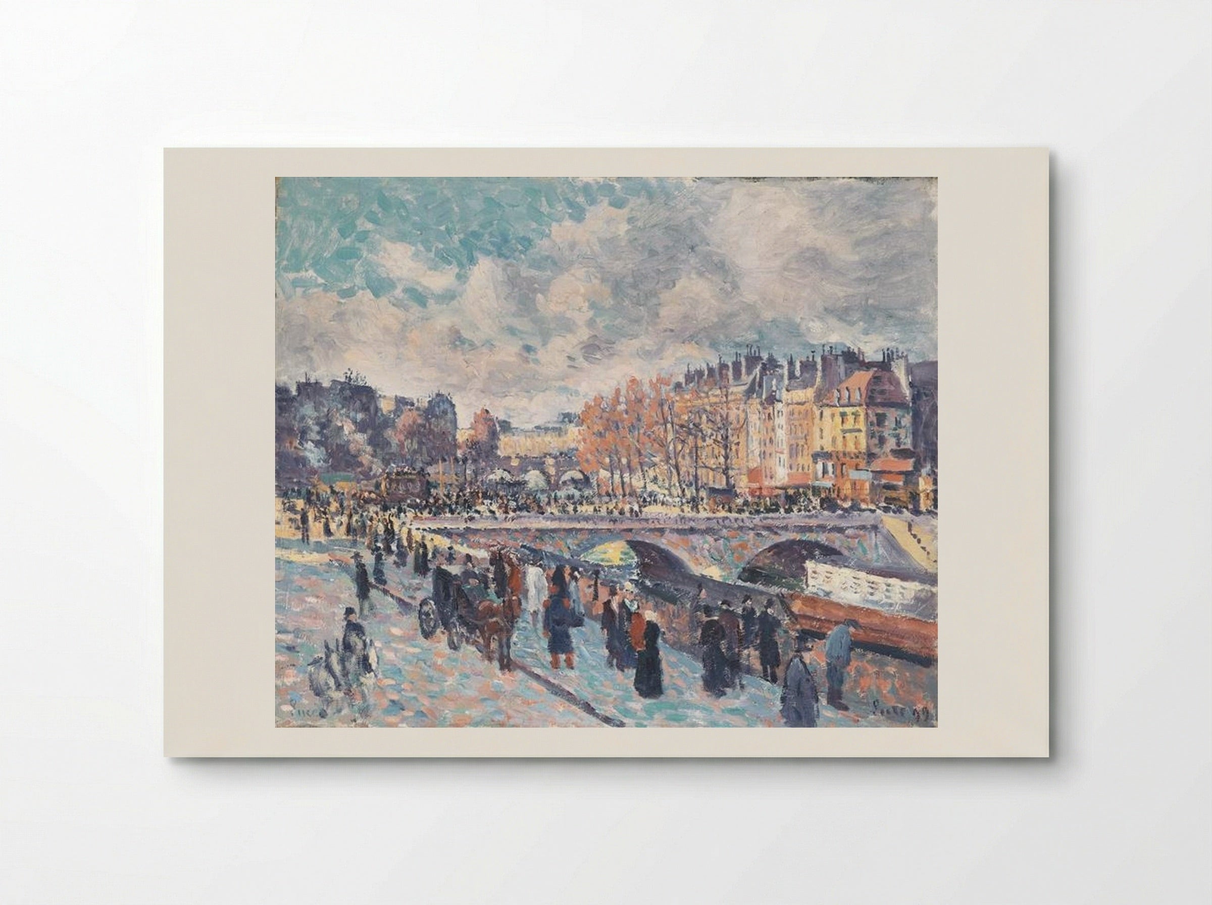 Seinequai in Paris - Maximilien Luce - Poster