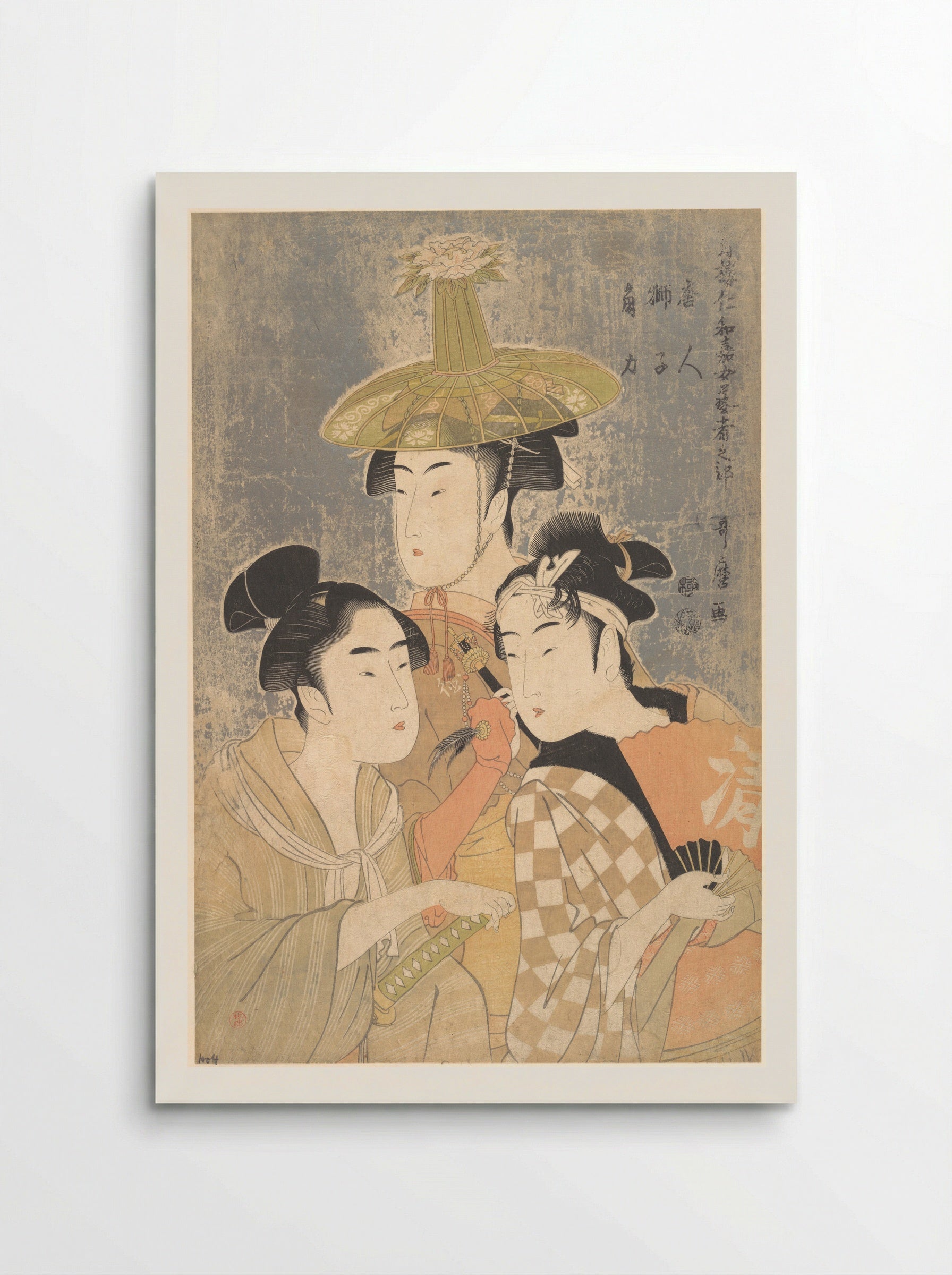 Seiro Niwaka Onna Geisha no Bu Tojin Shishi Sumo - Kitagawa Utamaro - Poster